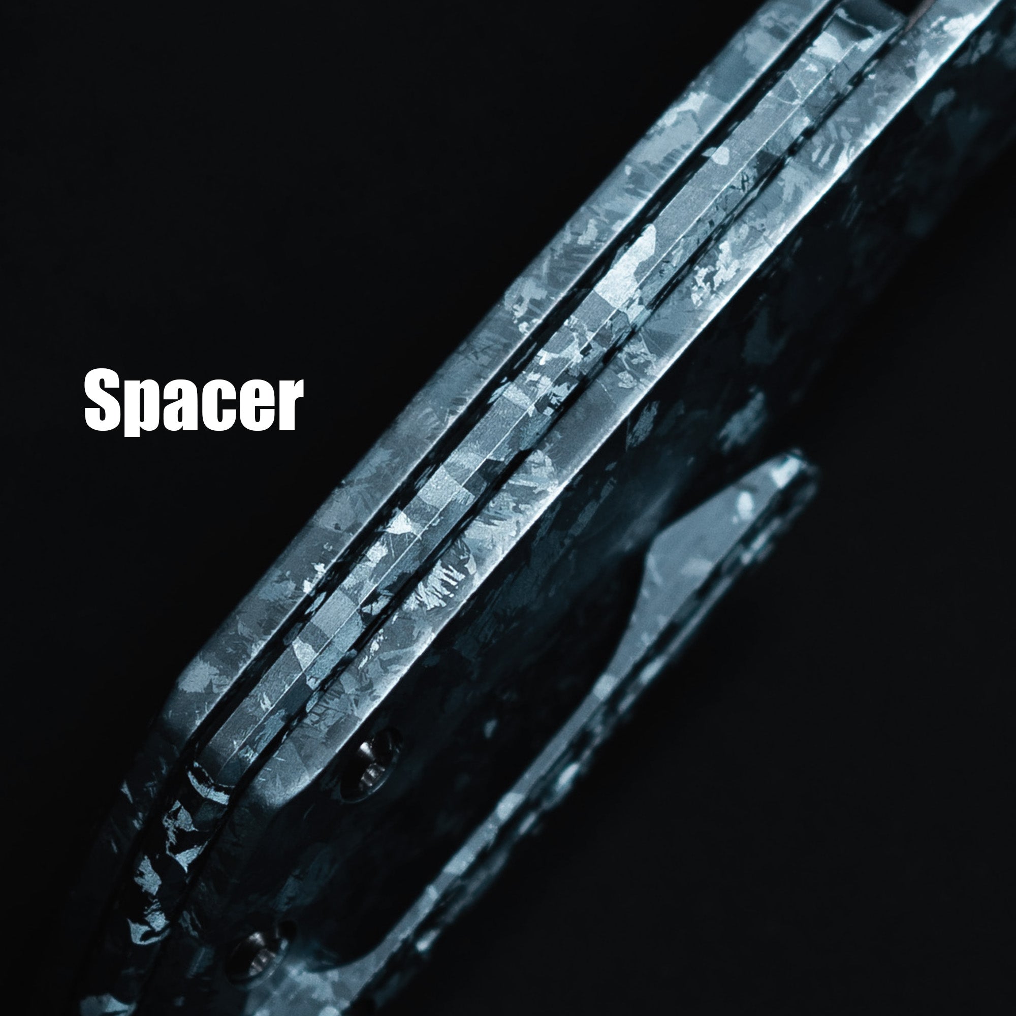 Artisan Cutlery Mousebird Thumb Hole Top Liner Lock EDC Knife Crystal Titanium Handle Crystal Titanium Clip(3'' CPM S35VN Stone Wash Blade ) 1889G-CBU