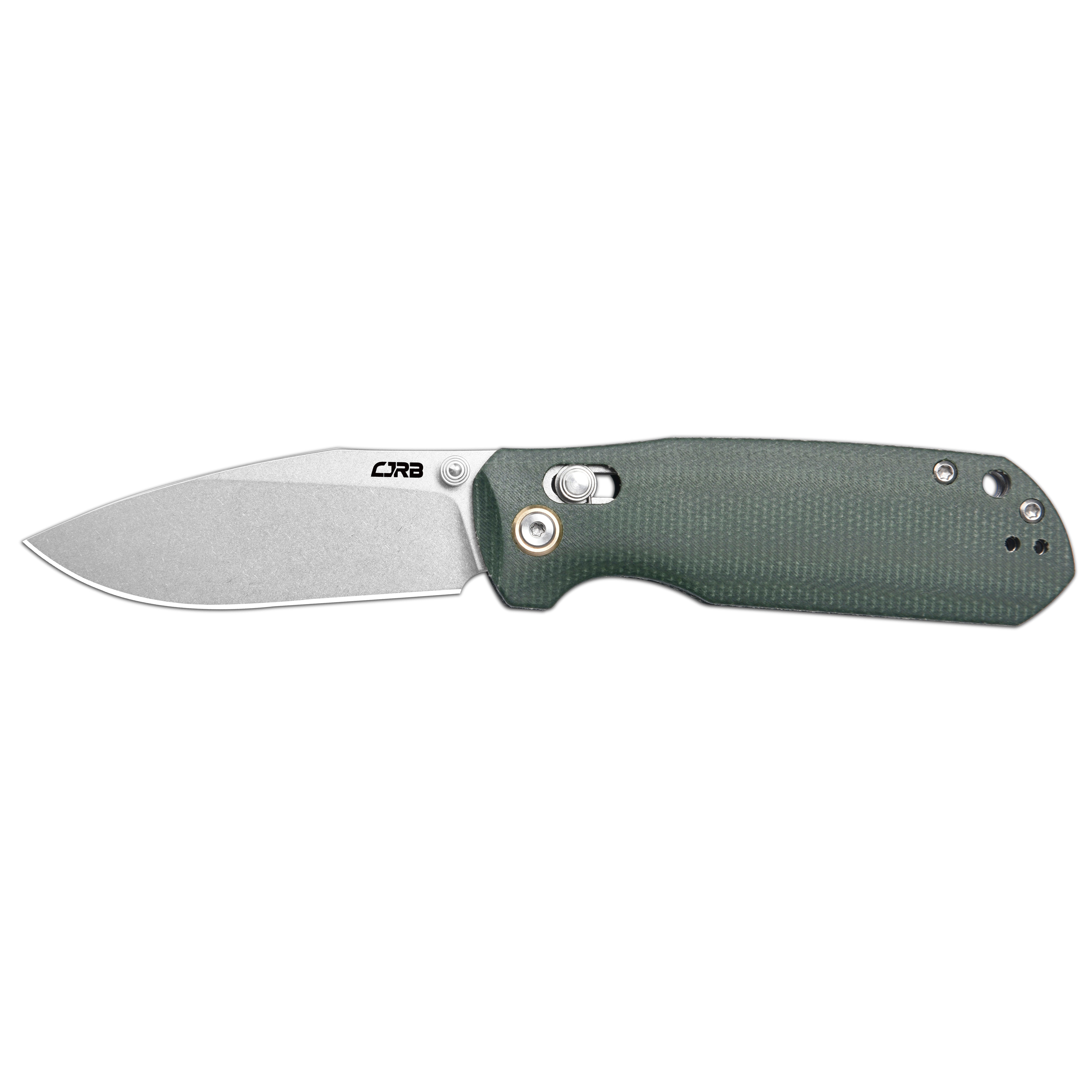 CJRB Maximal J1954 AR-RPM9 Blade Micarta Handle Folding Knives - Stone Wash Blade (J1954-MGN)