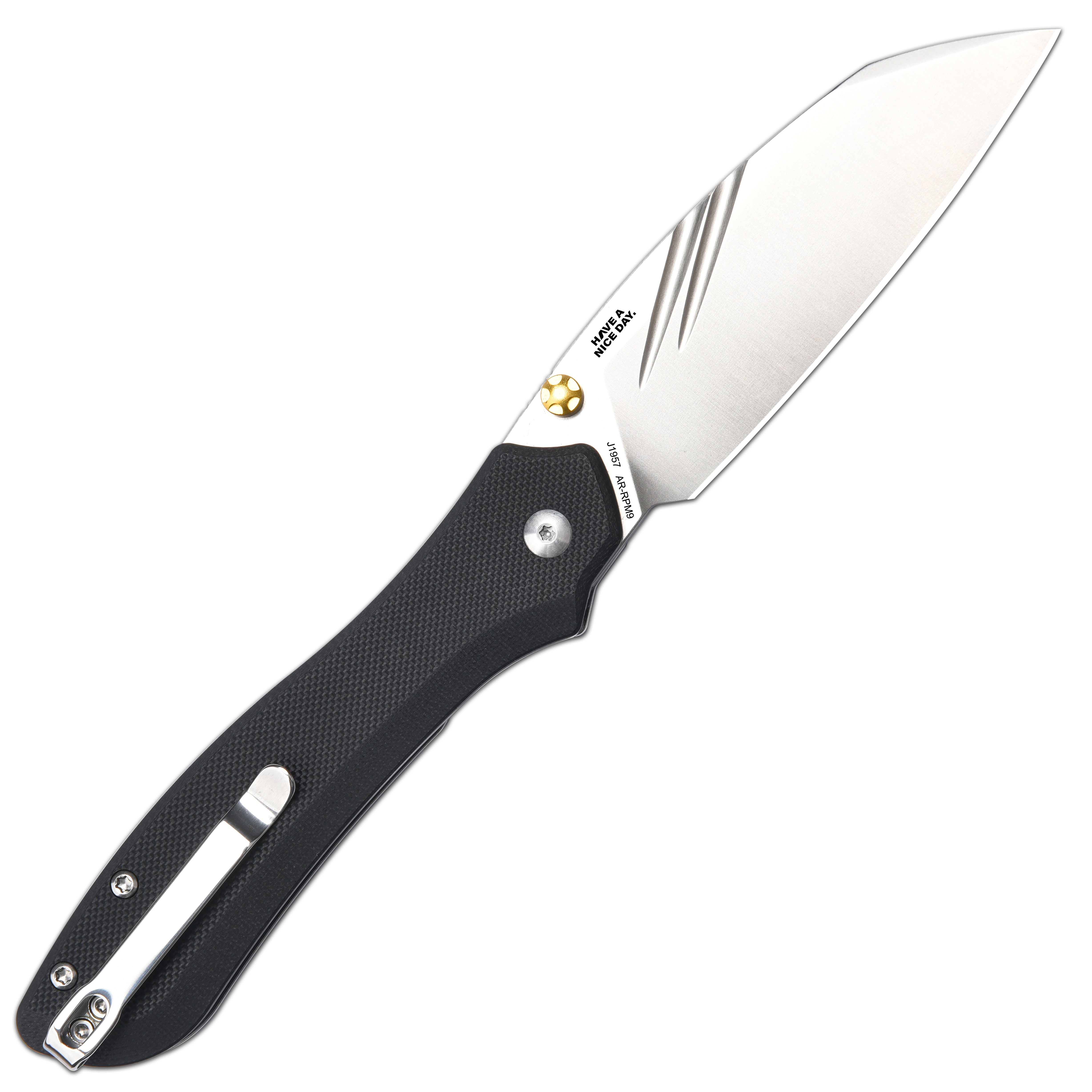 CJRB Fugly J1957 AR-RPM9 Steel Blade G10 Handle Folding Knives