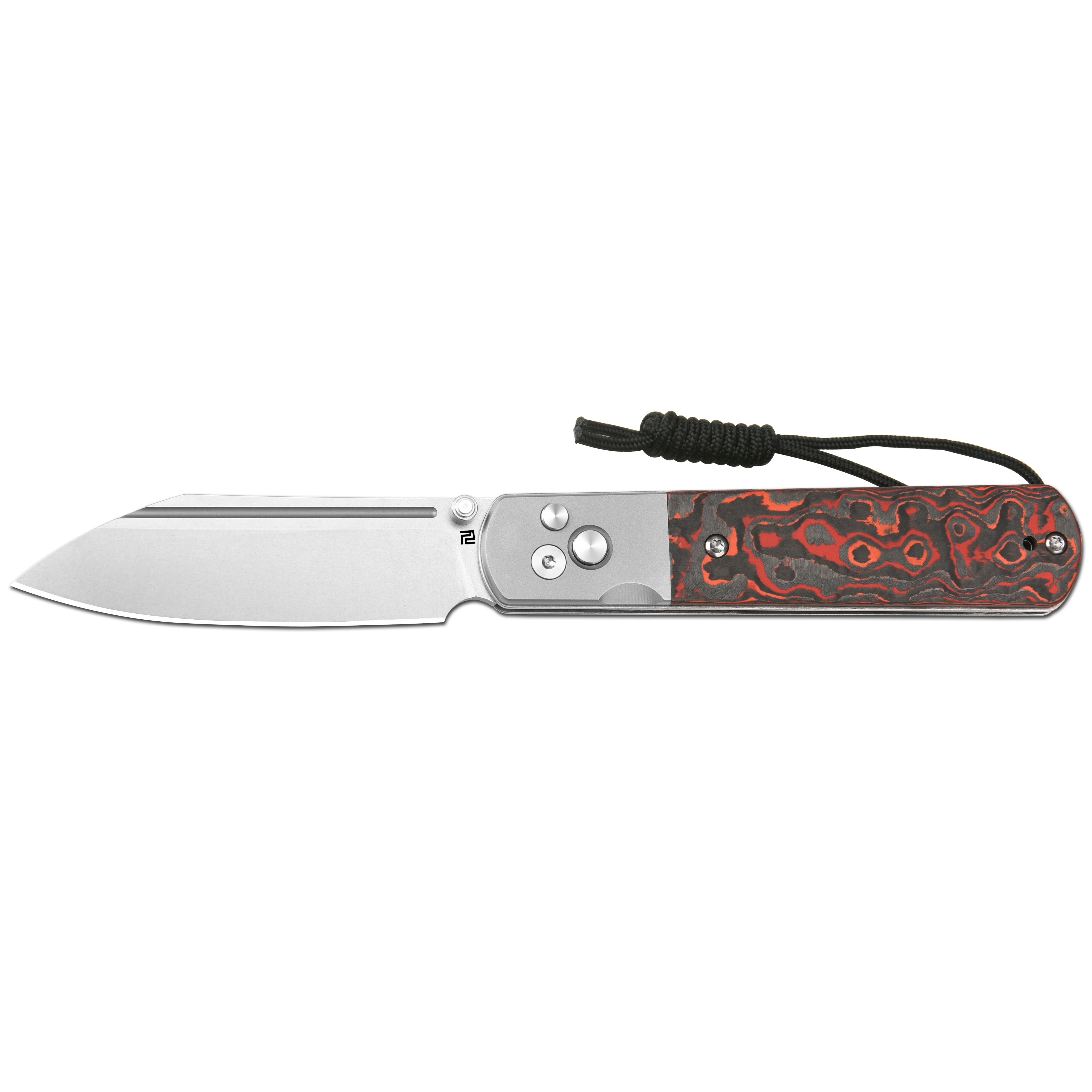 Artisan Cutlery Holm 1875 S90V Steel Blade TItanium and Fat Carbon Handle Folding Knives(Christmas Exclusive)