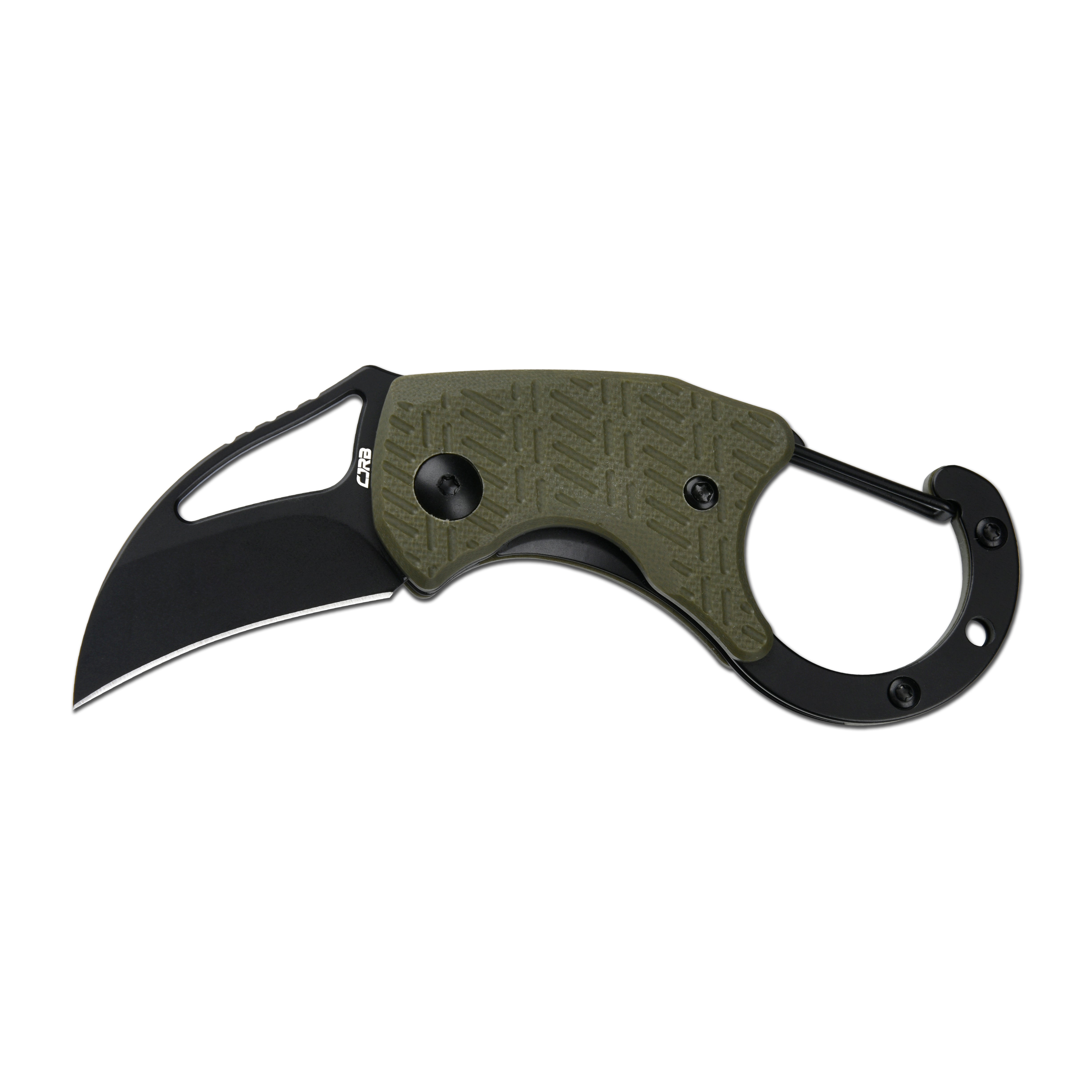 CJRB Anansi J1964 AR-RPM9 Steel Blade G10 Handle Folding Knives - Green G10 Handle/Black PVD Finish (J1964-BGN)