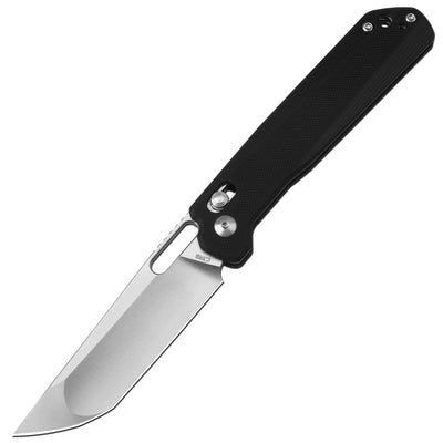 CJRB Bellona J1947 AR-RPM9 Steel Blade G10 Handle Folding Knives - Sand Polish / Black (J1947-BK)