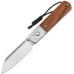 Artisan Cutlery Holm 1875P AR-RPM9 Steel Blade Wood Handle Folding Knives - Stone Washed Steel+Rose Wood Inlay+Stone Washed Steel Liner (1875P-RW)