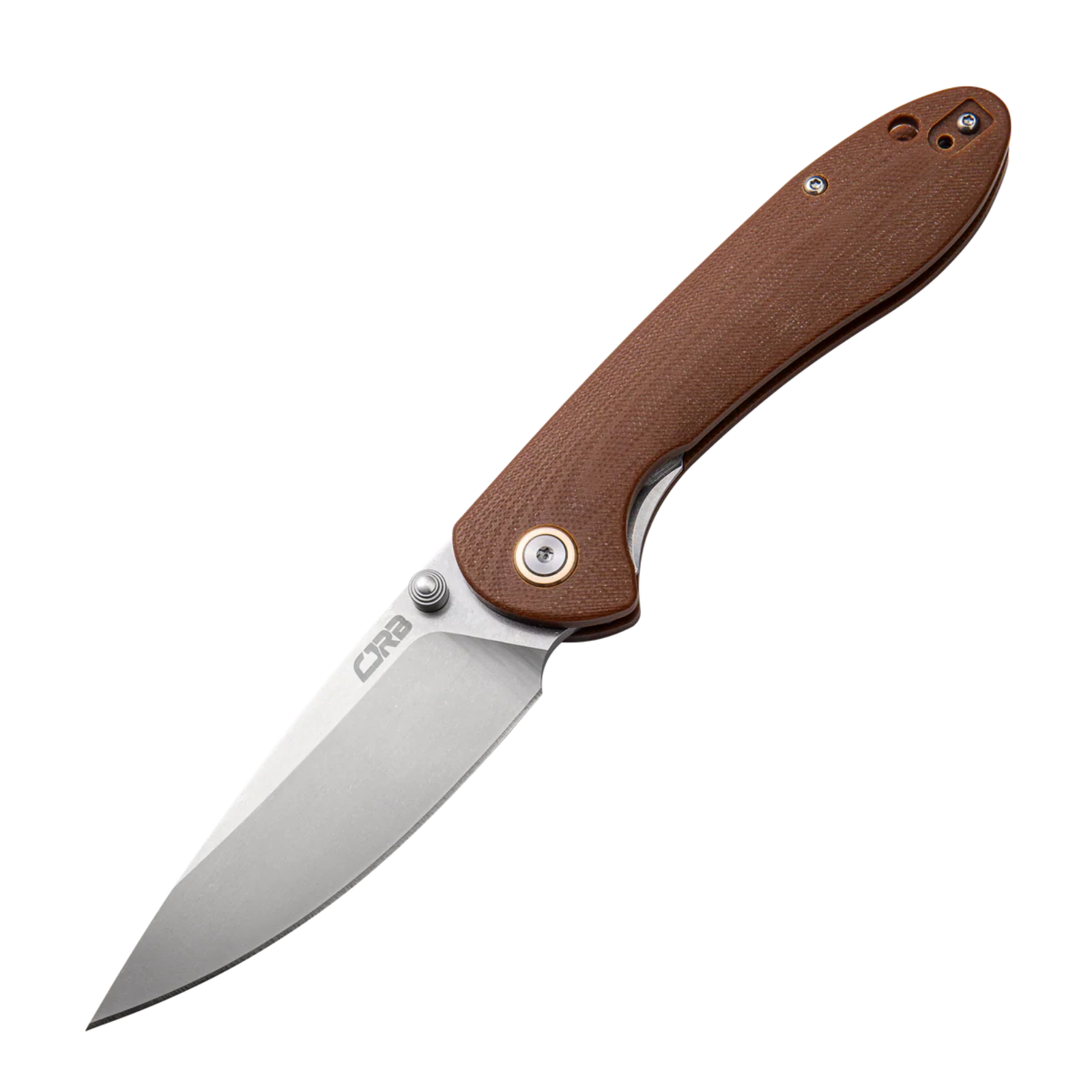 CJRB Feldspar J1912 AR-RPM9 Blade G10(Contoured & Cnc Pattern Texture) Handle Folding Knives - brown (J1912-BNC)