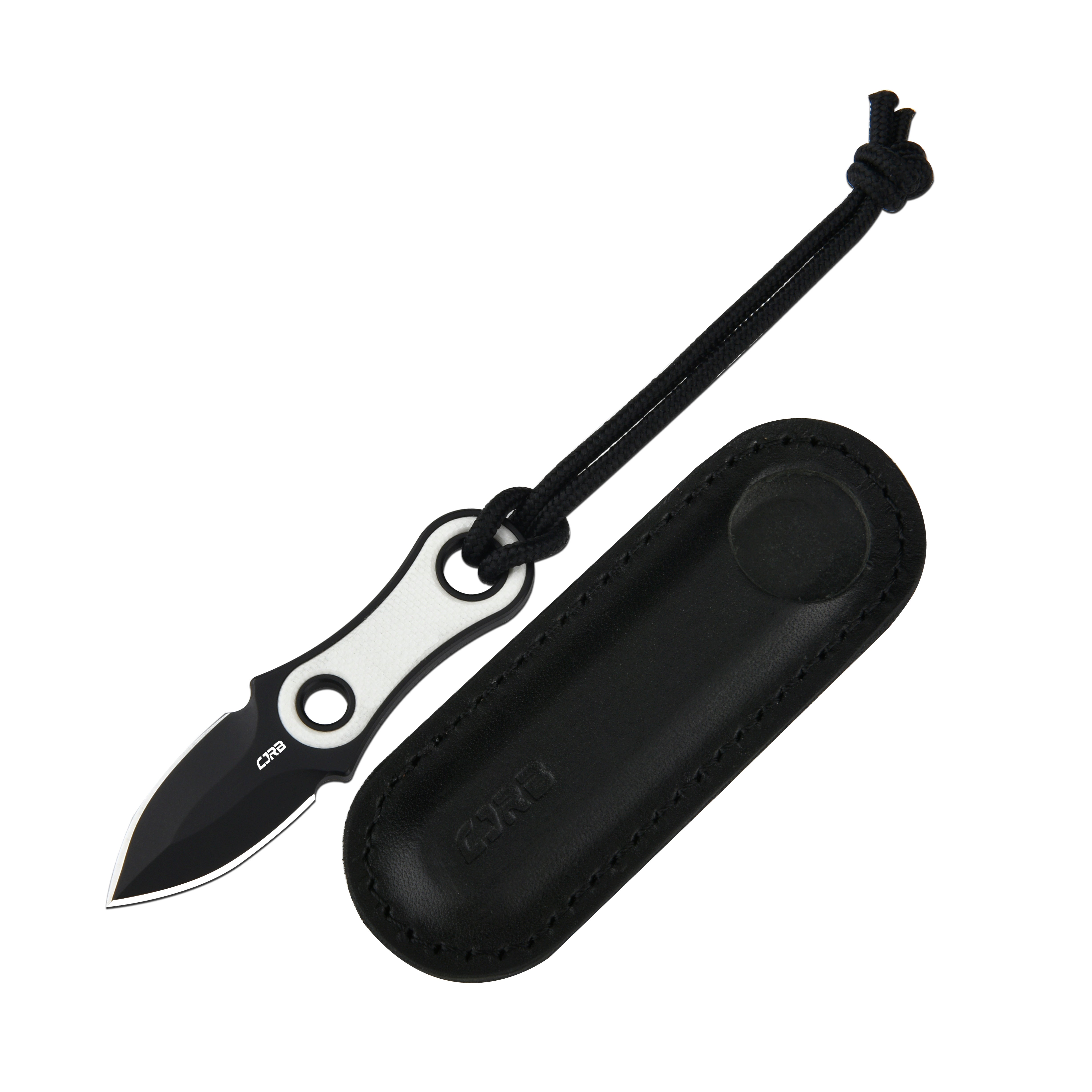 CJRB Knap J1940 AR-RPM9 Steel Blade G10 Fixed Blade Knives - White G10 + Black PVD Blade (J1940-BWH)