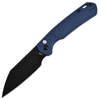 CJRB Pyrite-Light J1945 AR-RPM9 Steel Blade FRN Handle Folding Knives - Blue/Black PVD (J1945-BBU)