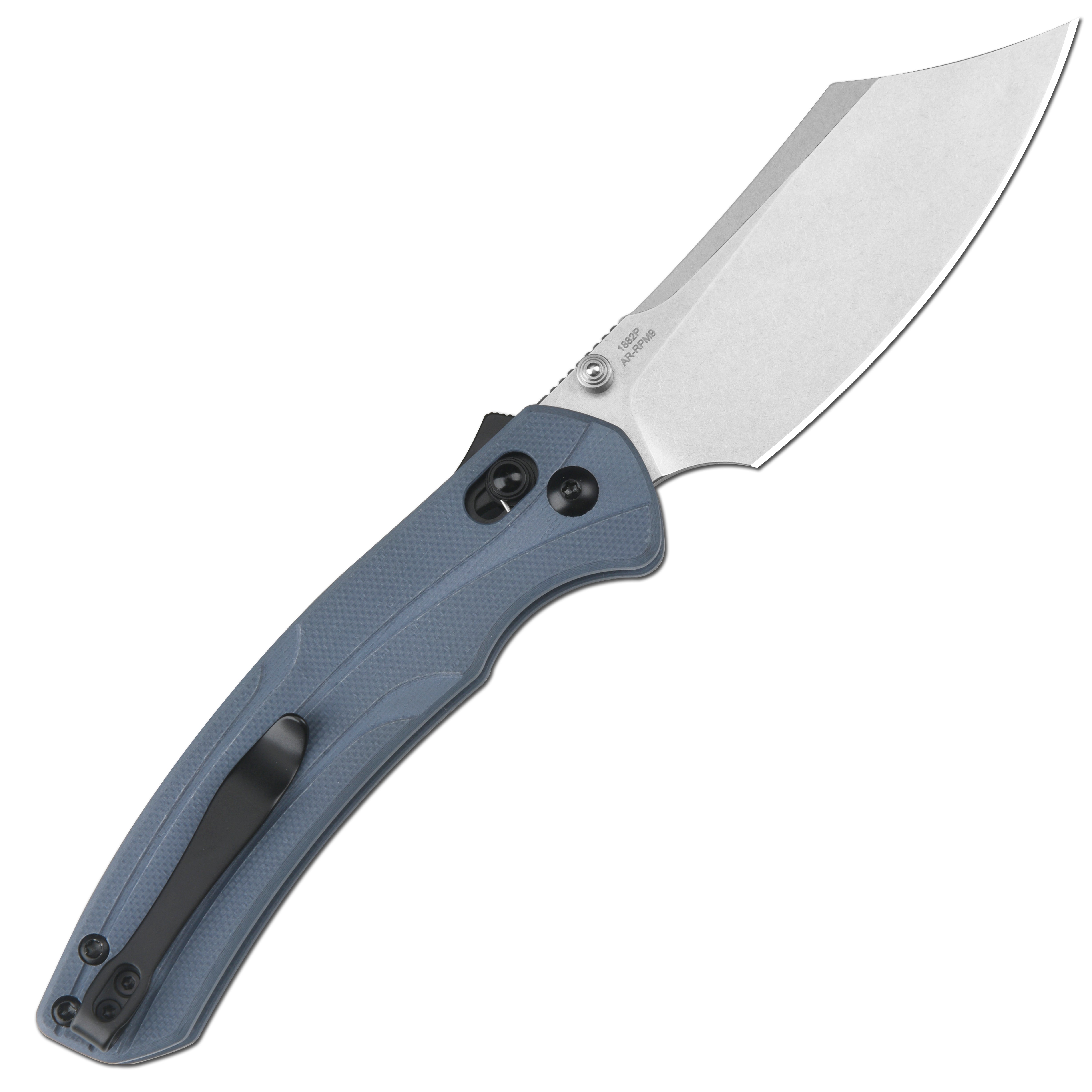 Artisan Cutlery Simoon ATZ-1882 AR-RPM9 Steel Blade G10 Handle Folding Knives - Blue G10 Handle/Stone Wash Finish (1882P-BU)