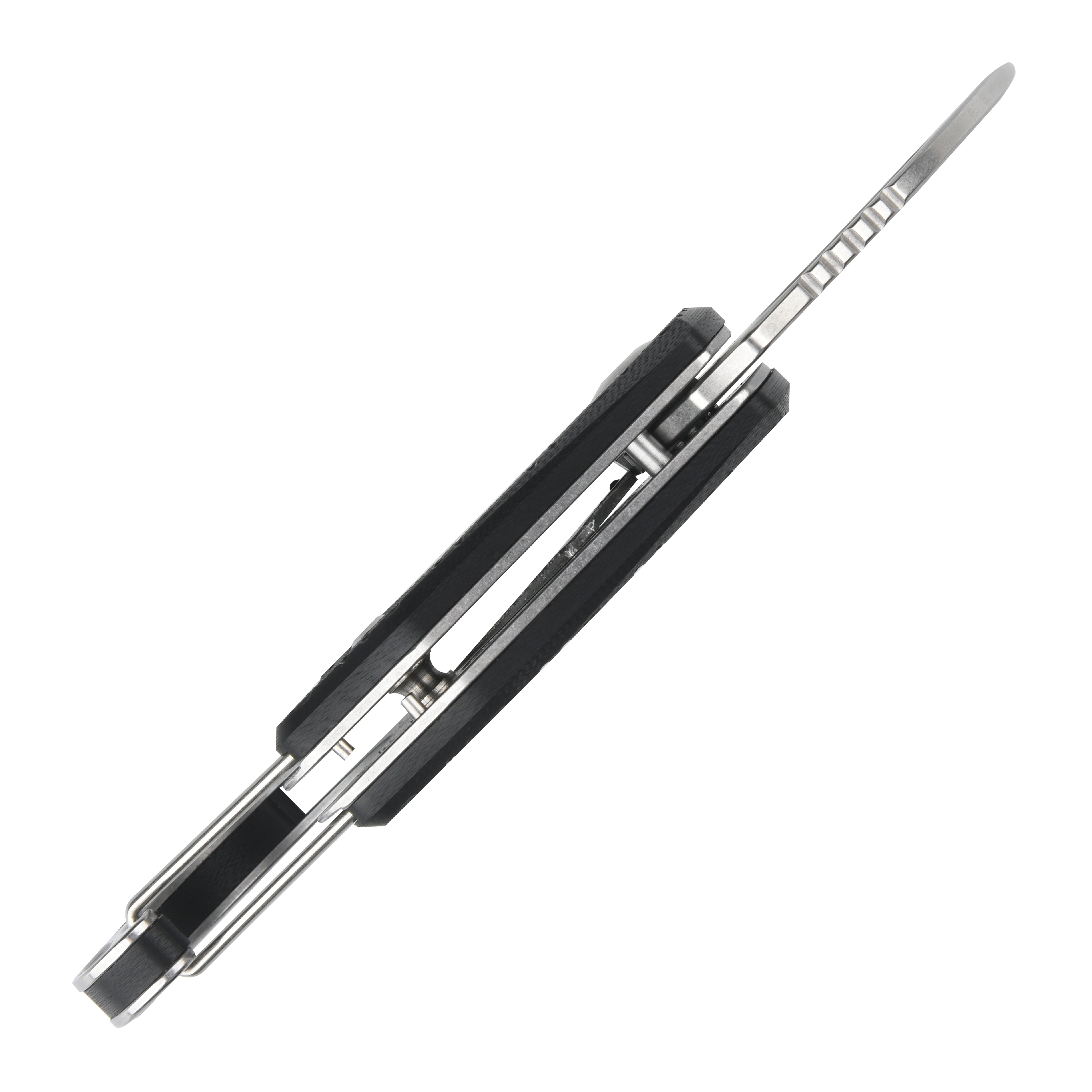 CJRB Anansi J1964 AR-RPM9 Steel Blade G10 Handle Folding Knives - Black G10 Handle/Stone Wash Finish (J1964-BK)