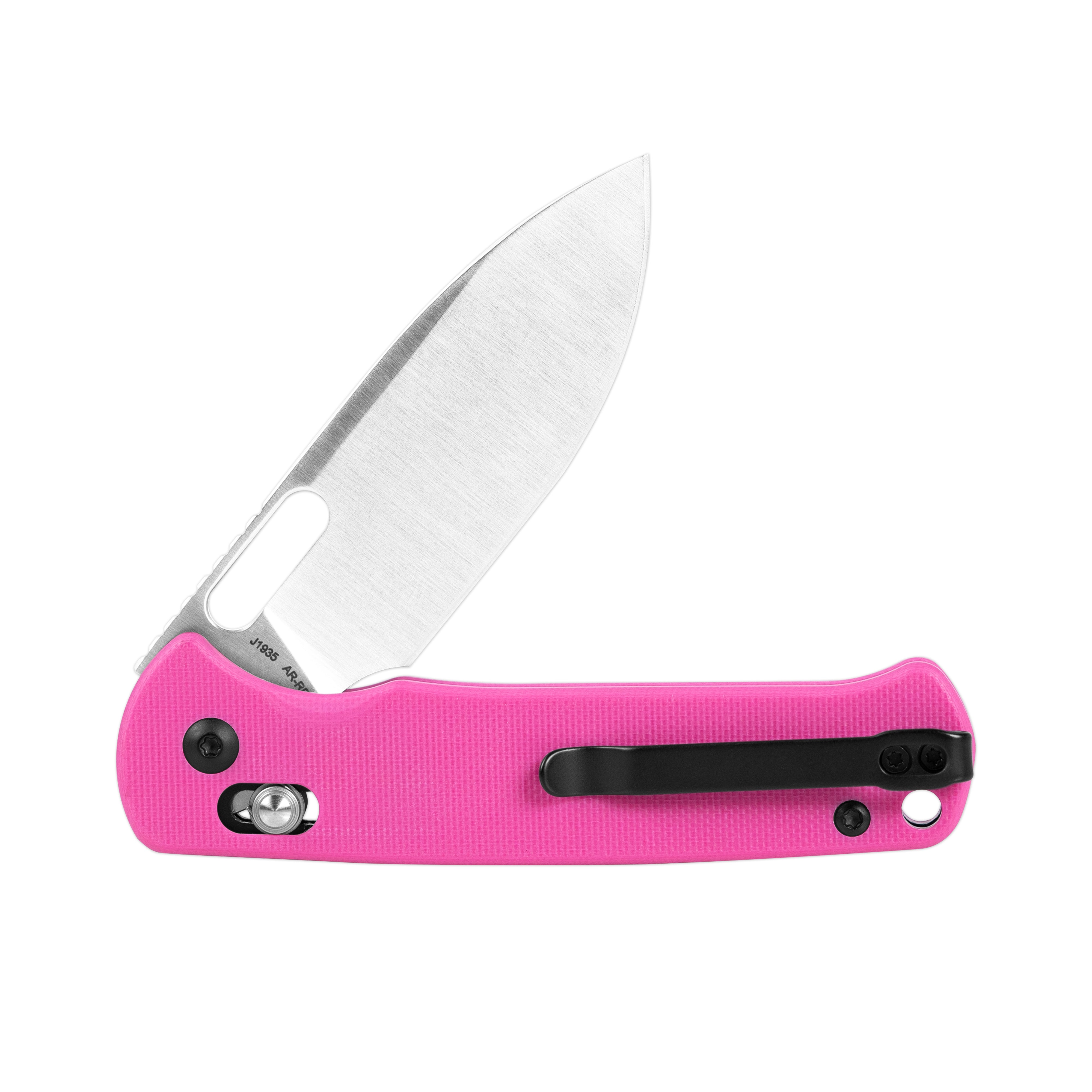 CJRB Hectare J1935 AR-RPM9 Steel Blade G10 Handle Folding Knives - Pink (J1935-PNK)
