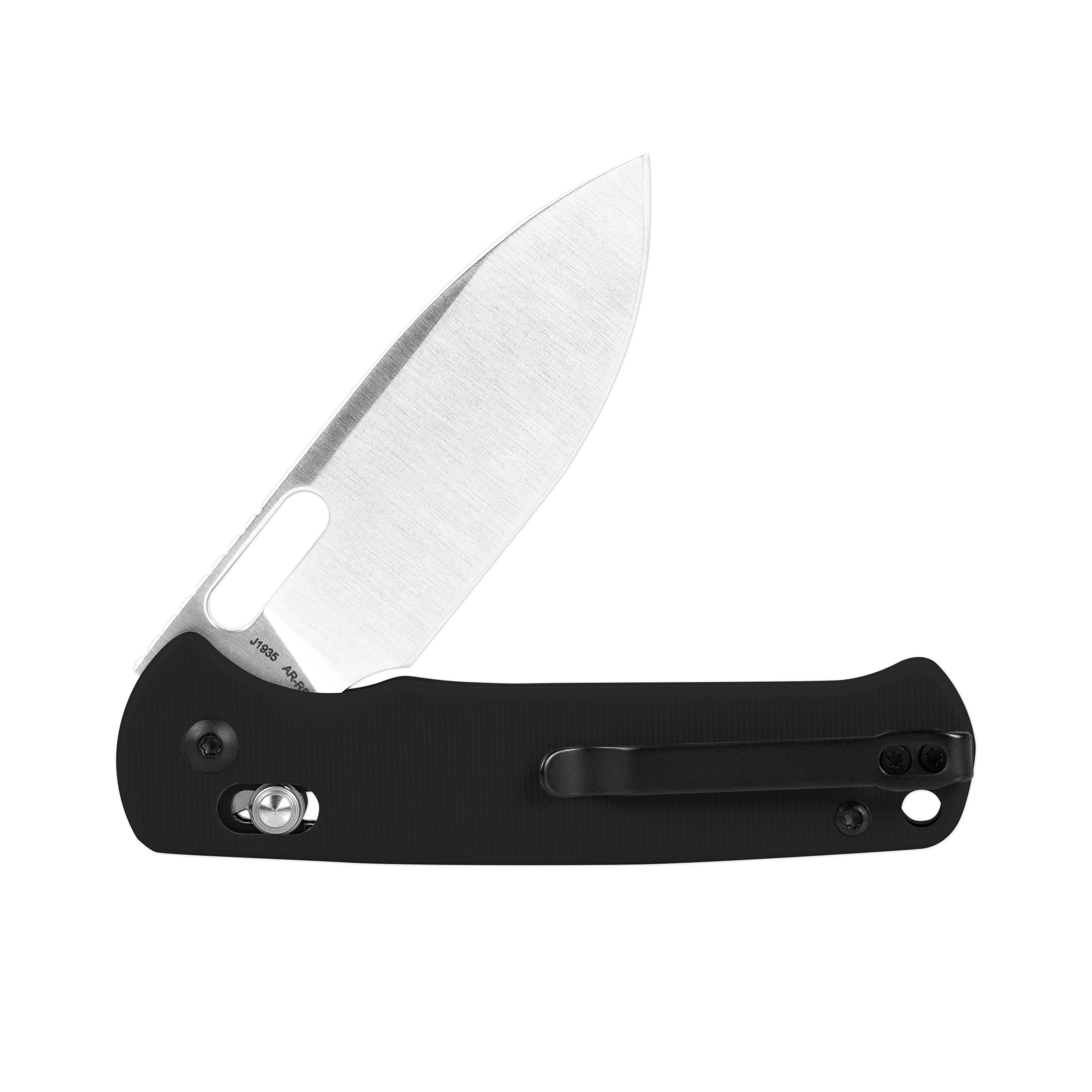 CJRB Hectare J1935 AR-RPM9 Steel Blade G10 Handle Folding Knives - Black (J1935-BK)