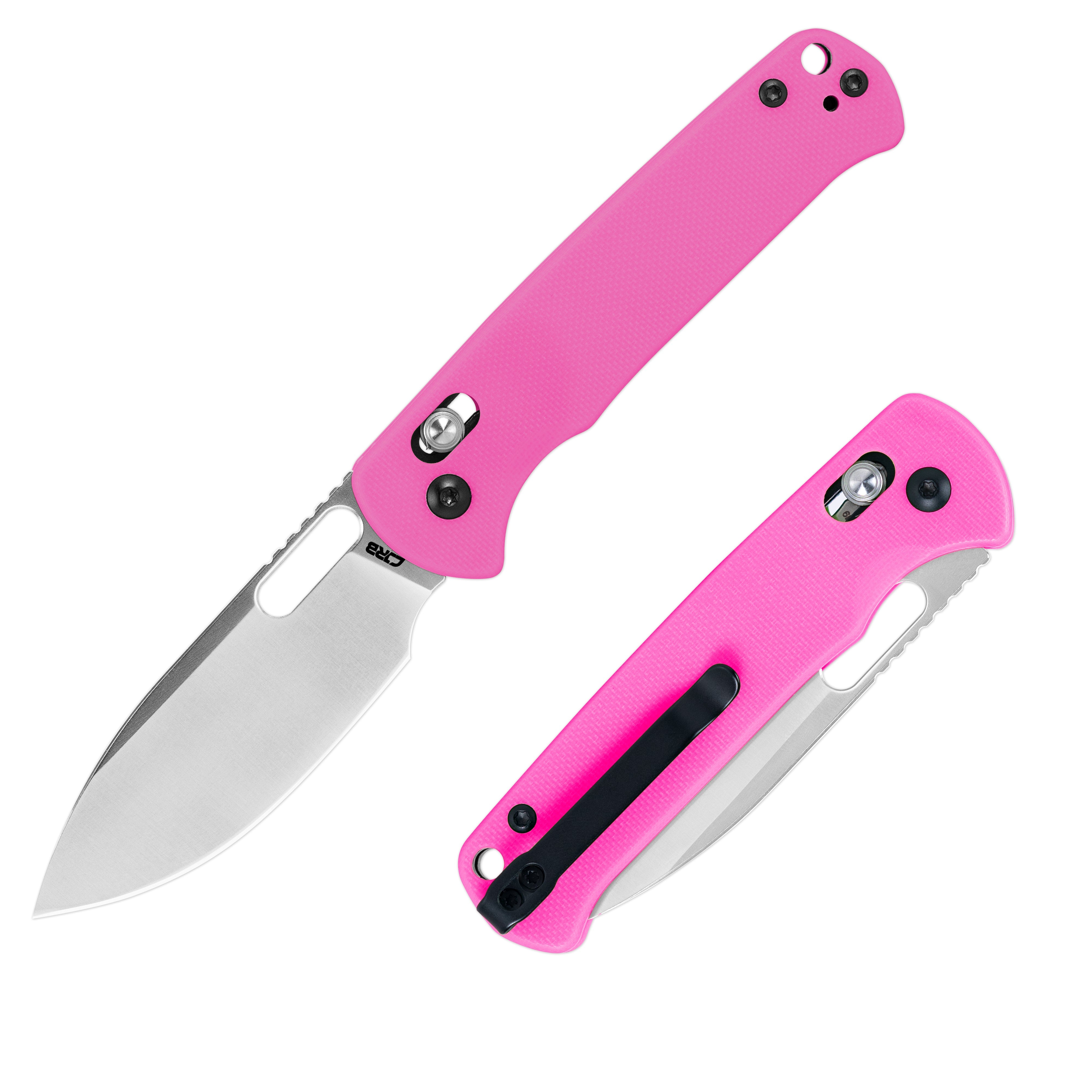 CJRB Hectare J1935 AR-RPM9 Steel Blade G10 Handle Folding Knives - Pink (J1935-PNK)