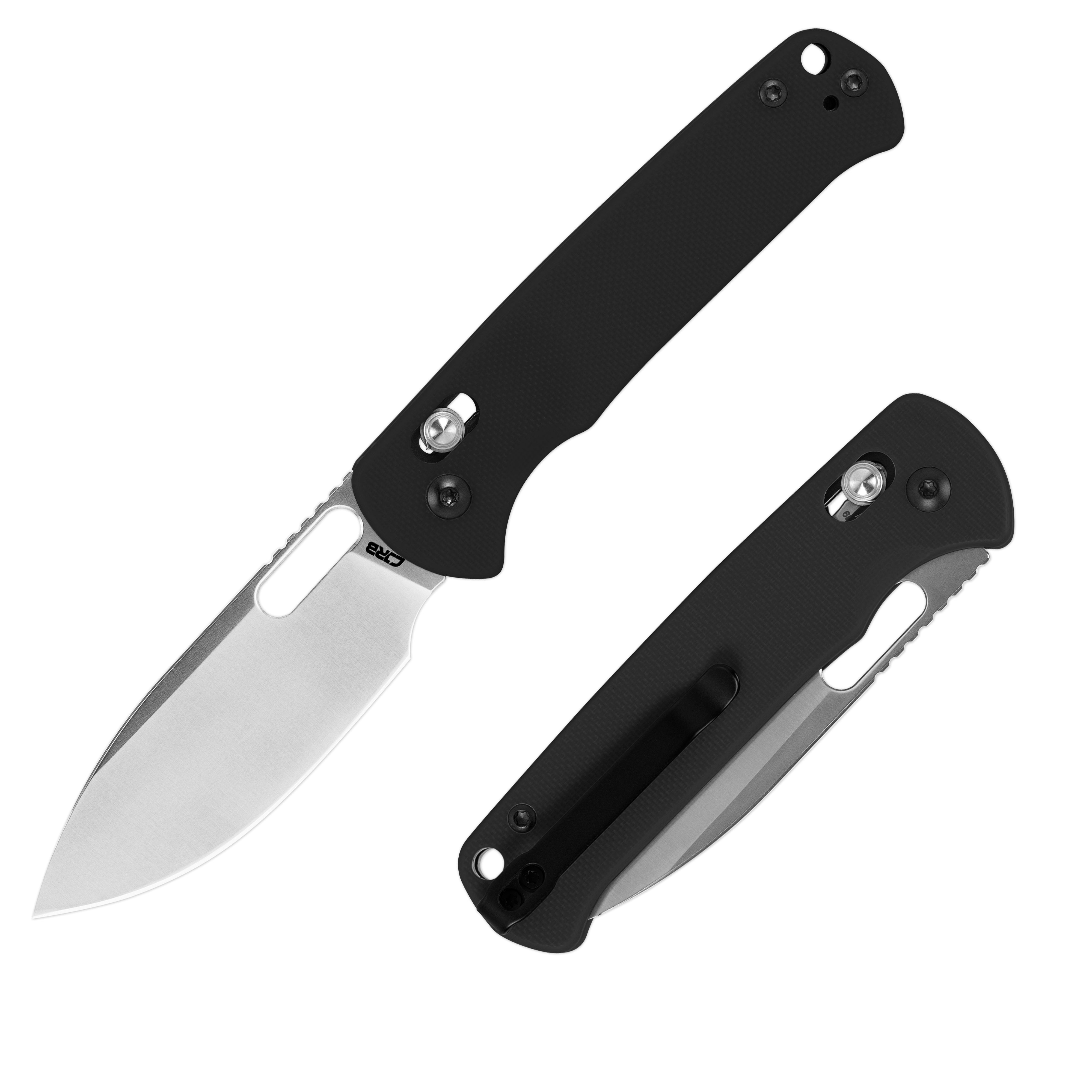 CJRB Hectare J1935 AR-RPM9 Steel Blade G10 Handle Folding Knives - Black (J1935-BK)