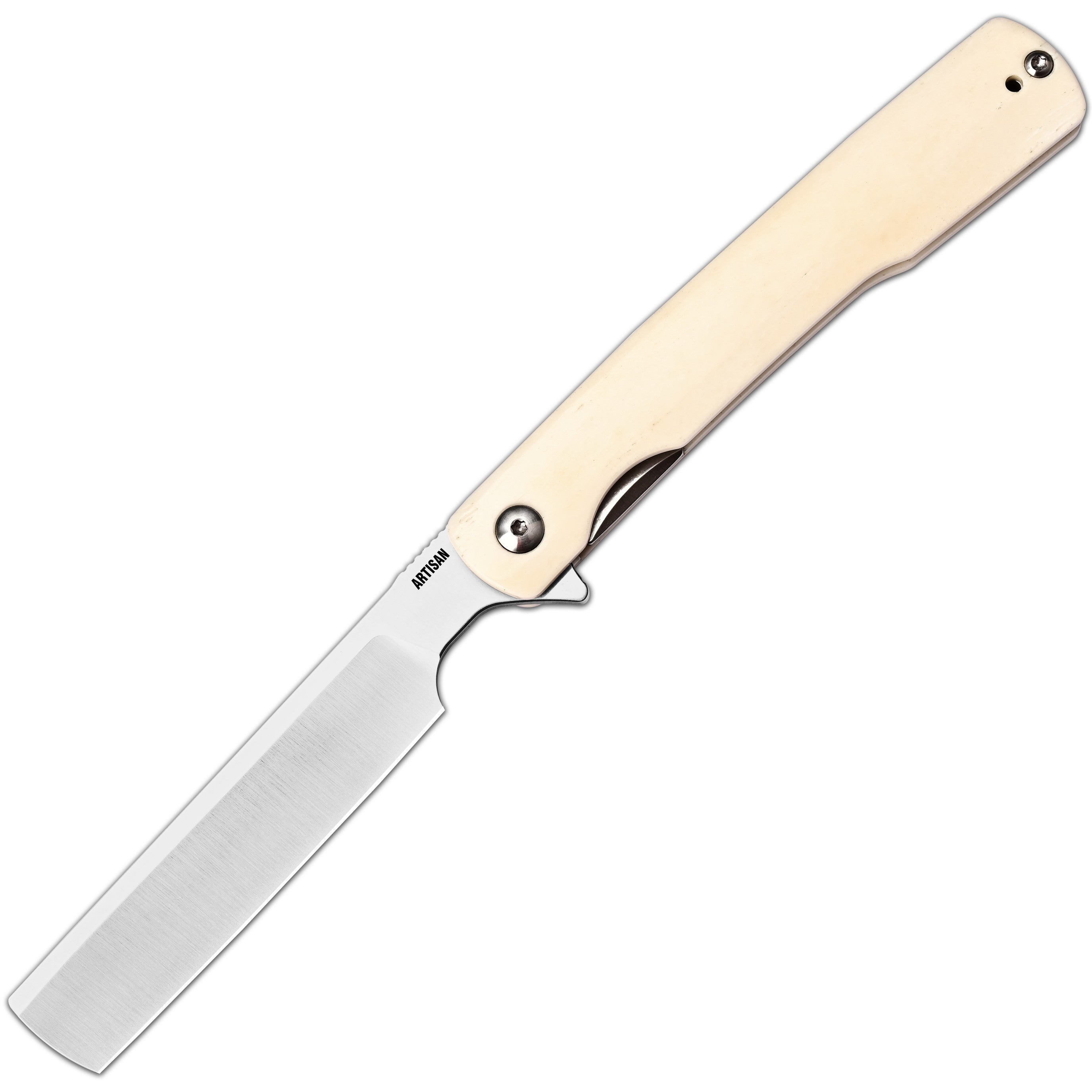 Artisan Cutlery Orthodox V2 Flipper & Liner Lock Knife Bovine Bone