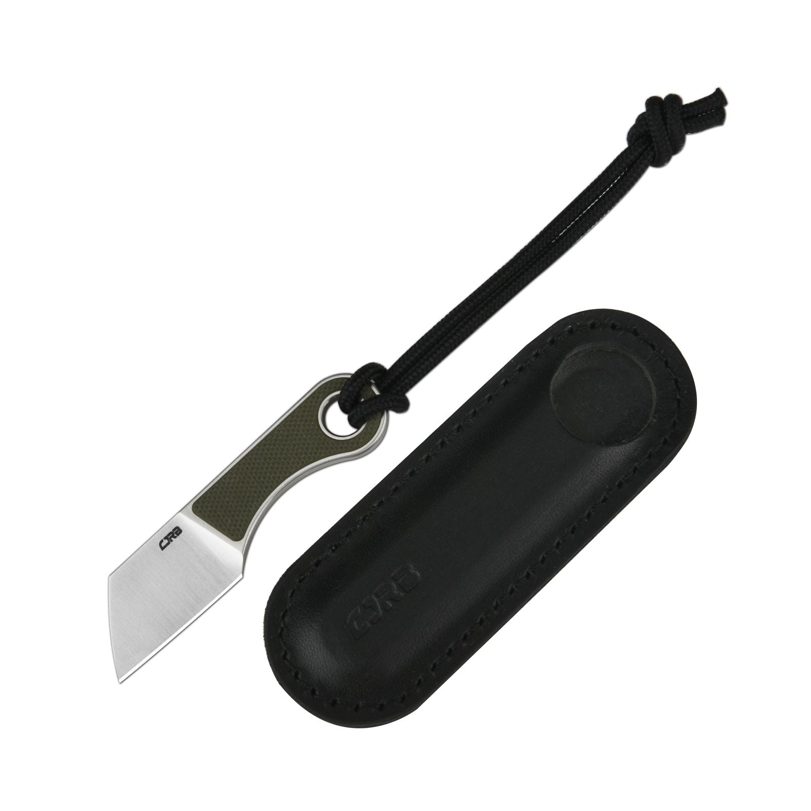 CJRB Chip J1939 AR-RPM9 Steel Blade G10/Carbon fiber Handle Fixed Blade Knives - Green G10 + Sand Polish Blade (J1939-GN)