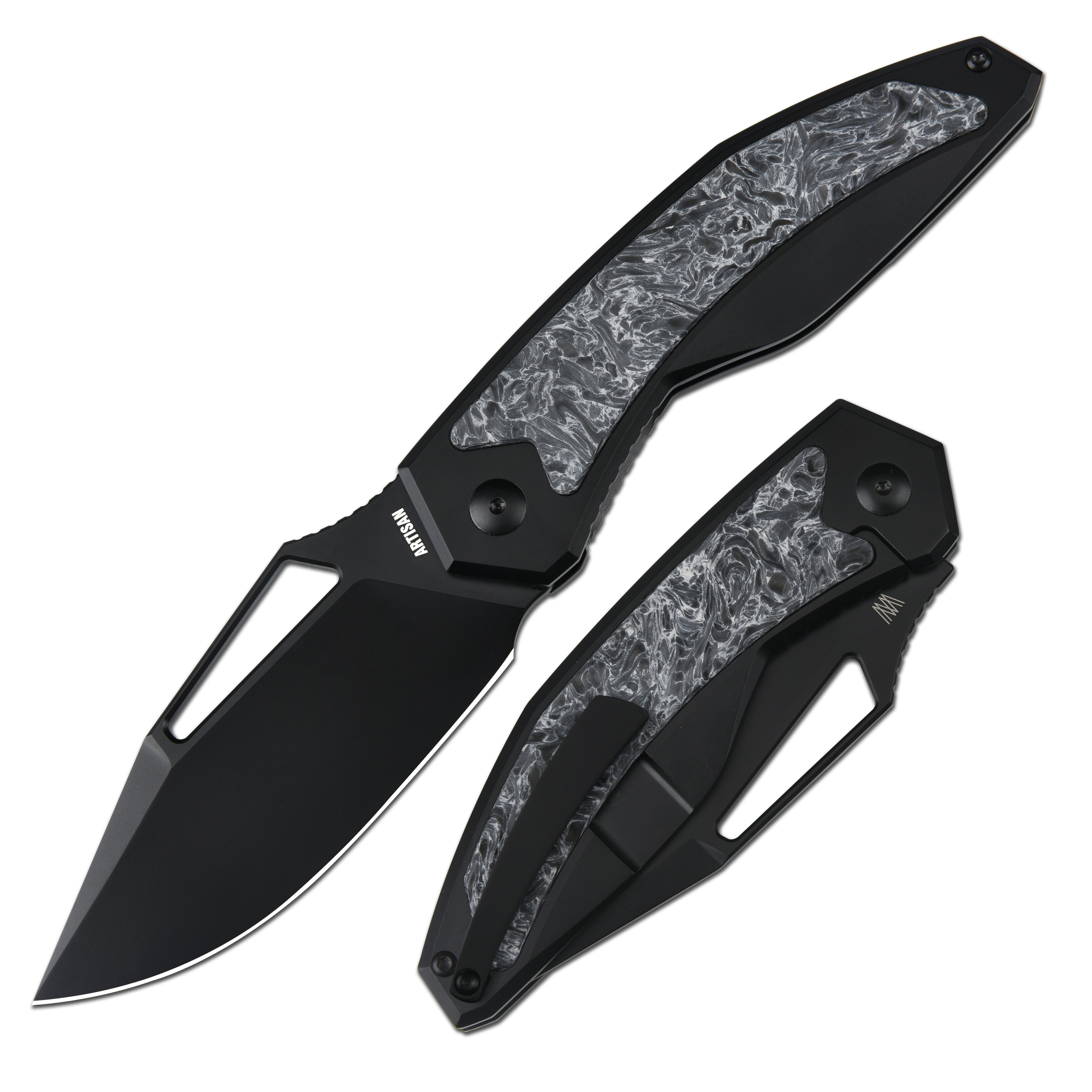Artisan Cutlery Fragarach ATZ-1879G S90V Blade Titanium Handle Folding Knives