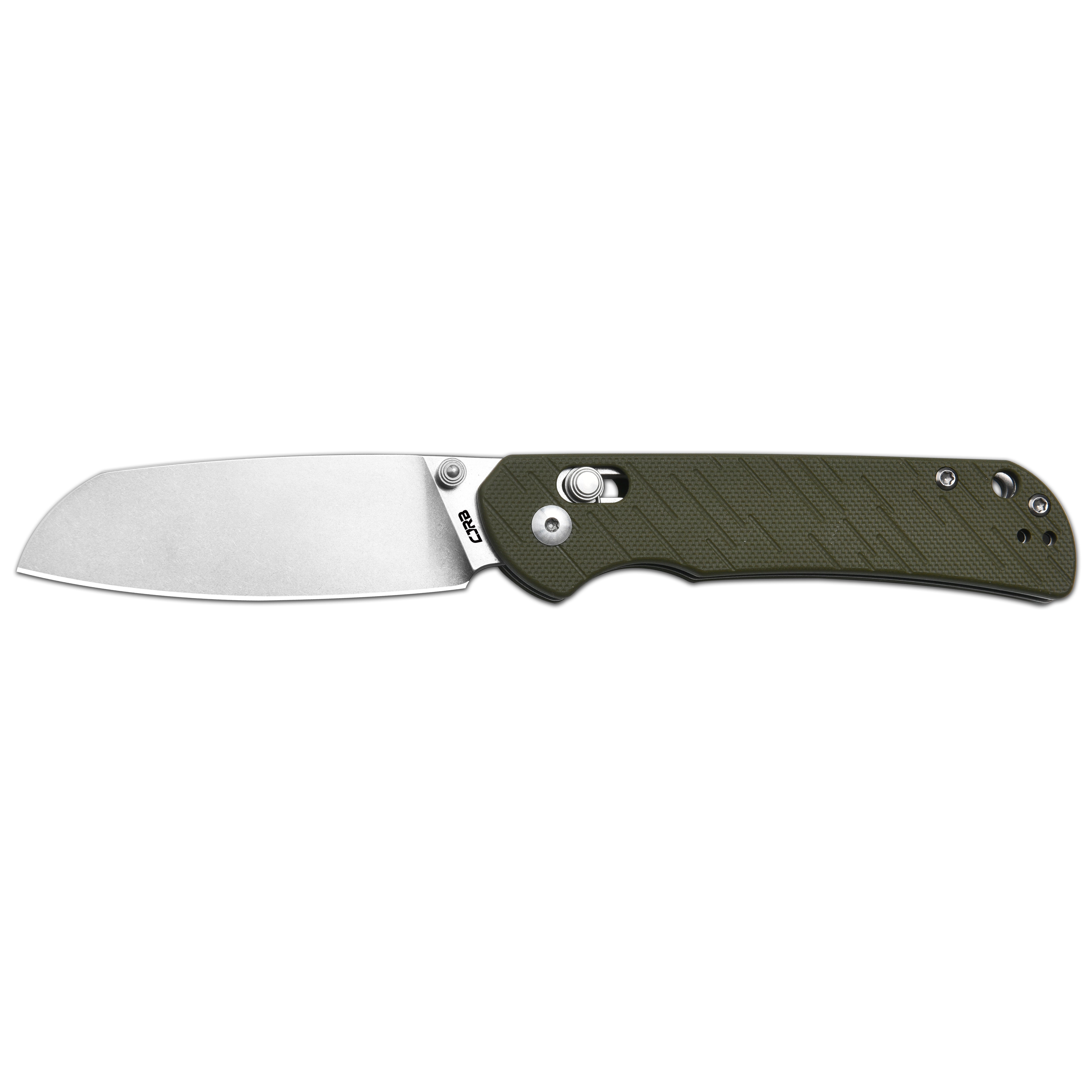 CJRB Lyrid J1953 AR-RPM9 Steel Blade G10 Handle Folding Knives - Stone Wash/Green G10 (J1953-GN)