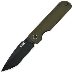 CJRB Nova J1937 AR-RPM9 Steel Blade G10 Handle Folding Knives - Black PVD / Green (J1937-BGN)