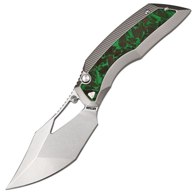 Artisan Cutlery The GloWing | Gray Ti with GITD Carbon Fiber - Product view 1