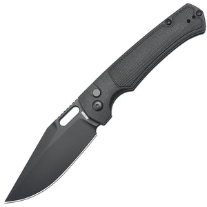 Artisan Cutlery Revel 1867P AR-RPM9 Blade FRN Handle Folding Knives - Black FRN Handle/Black PVD Blade (1867P-BBK)