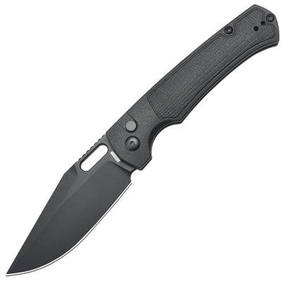 Artisan Cutlery Revel 1867P AR-RPM9 Blade FRN Handle Folding Knives - Black FRN Handle/Black PVD Blade (1867P-BBK)