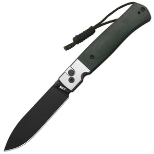 CJRB Glacier J1961 AR-RPM9 Steel Blade Steel and Micarta Handle Folding Knives