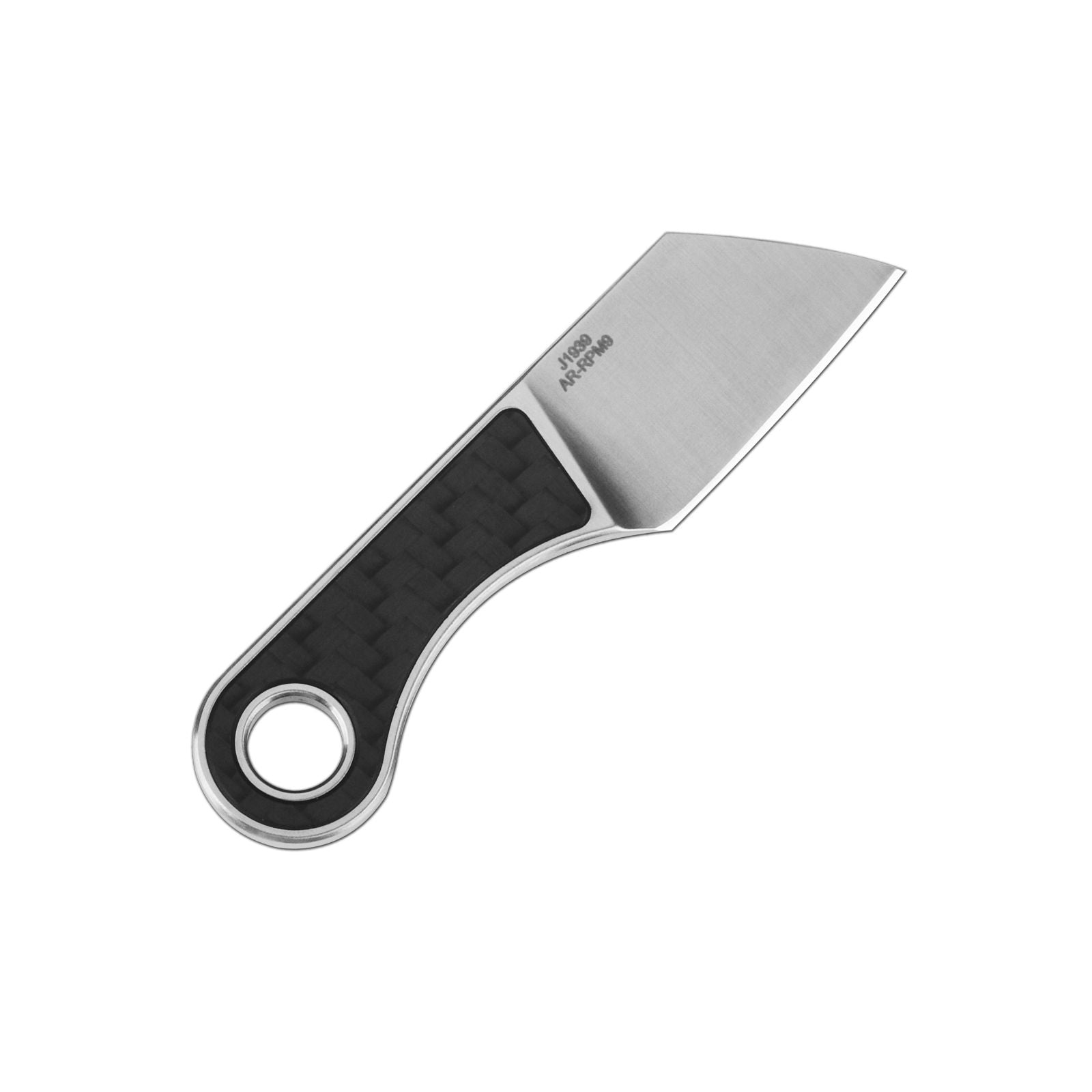 CJRB Chip J1939 AR-RPM9 Steel Blade G10/Carbon fiber Handle Fixed Blade Knives - Carbon Fiber Handle + Sand Polish Blade (J1939-CF)
