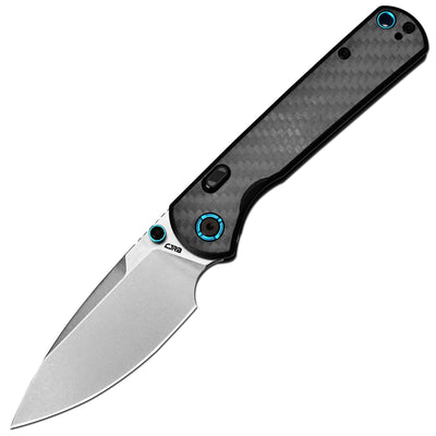 CJRB Latitude Thumb Stud & Top Liner Lock Folding Knife Carbon Fiber Handle (3.47'' Stone Wash CPM S35VN Blade) J1975-CF (Exclusive)