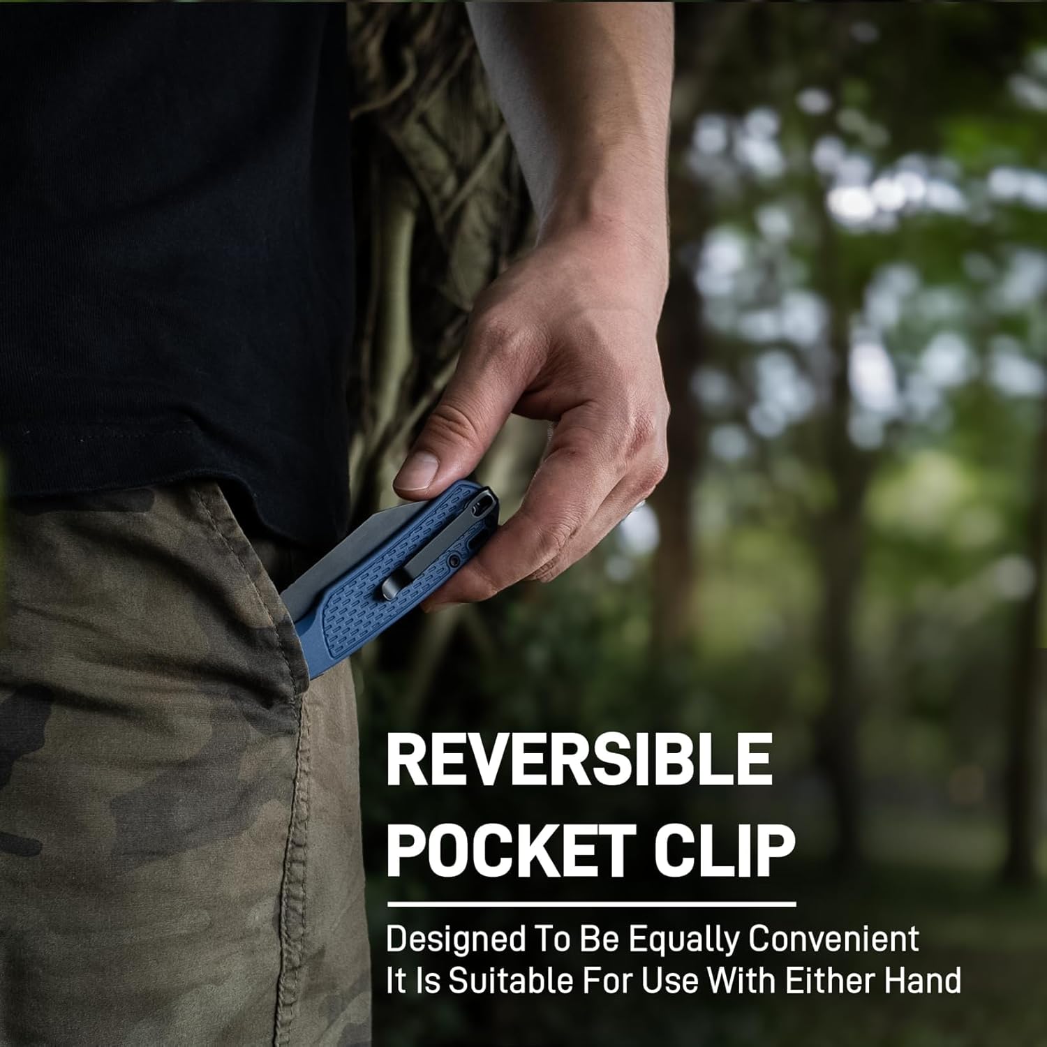 CJRB Pyrite-Light J1945 AR-RPM9 Steel Blade FRN Handle Folding Knives - Blue/Black PVD (J1945-BBU)