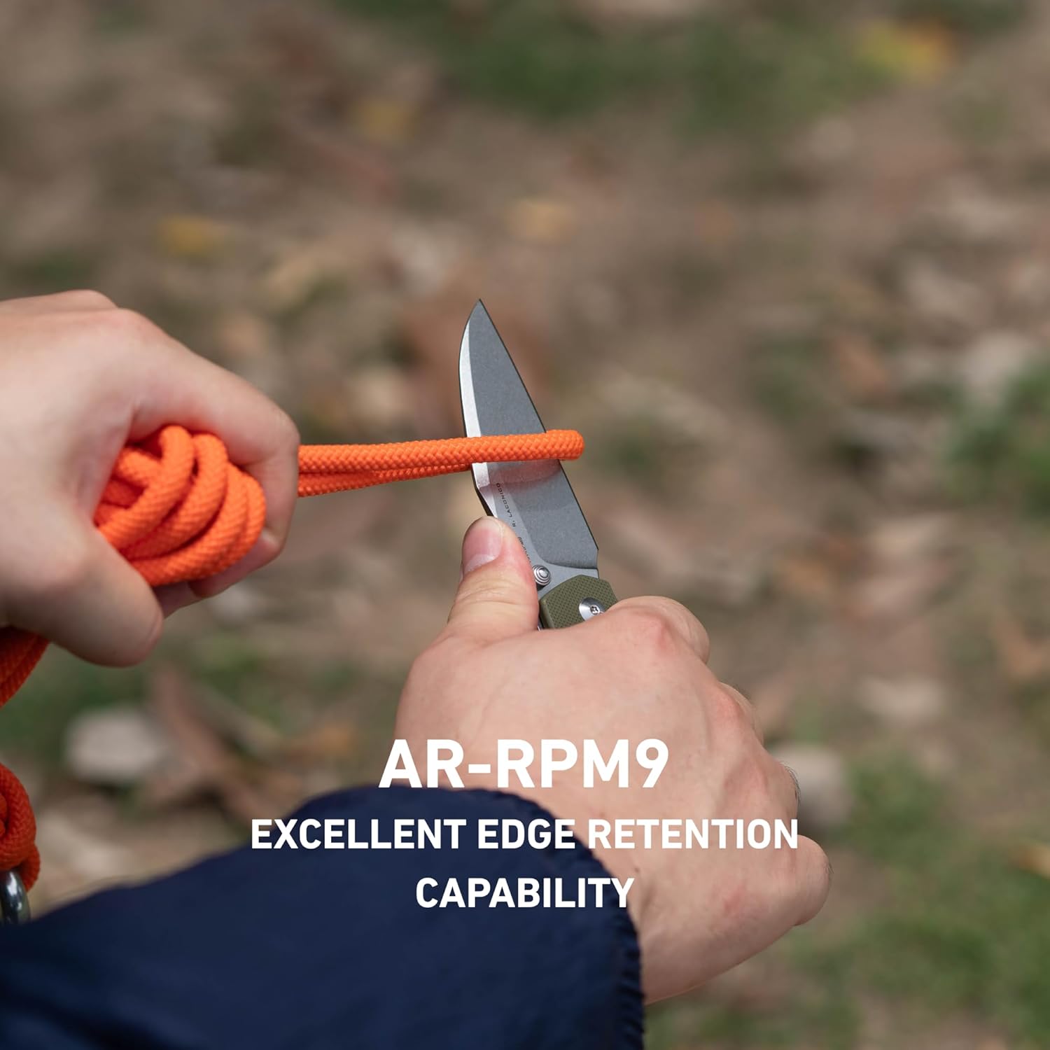 CJRB Kestrel J1962 AR-RPM9 Steel Blade G10 Handle Folding Knives - Green (J1962-GN)