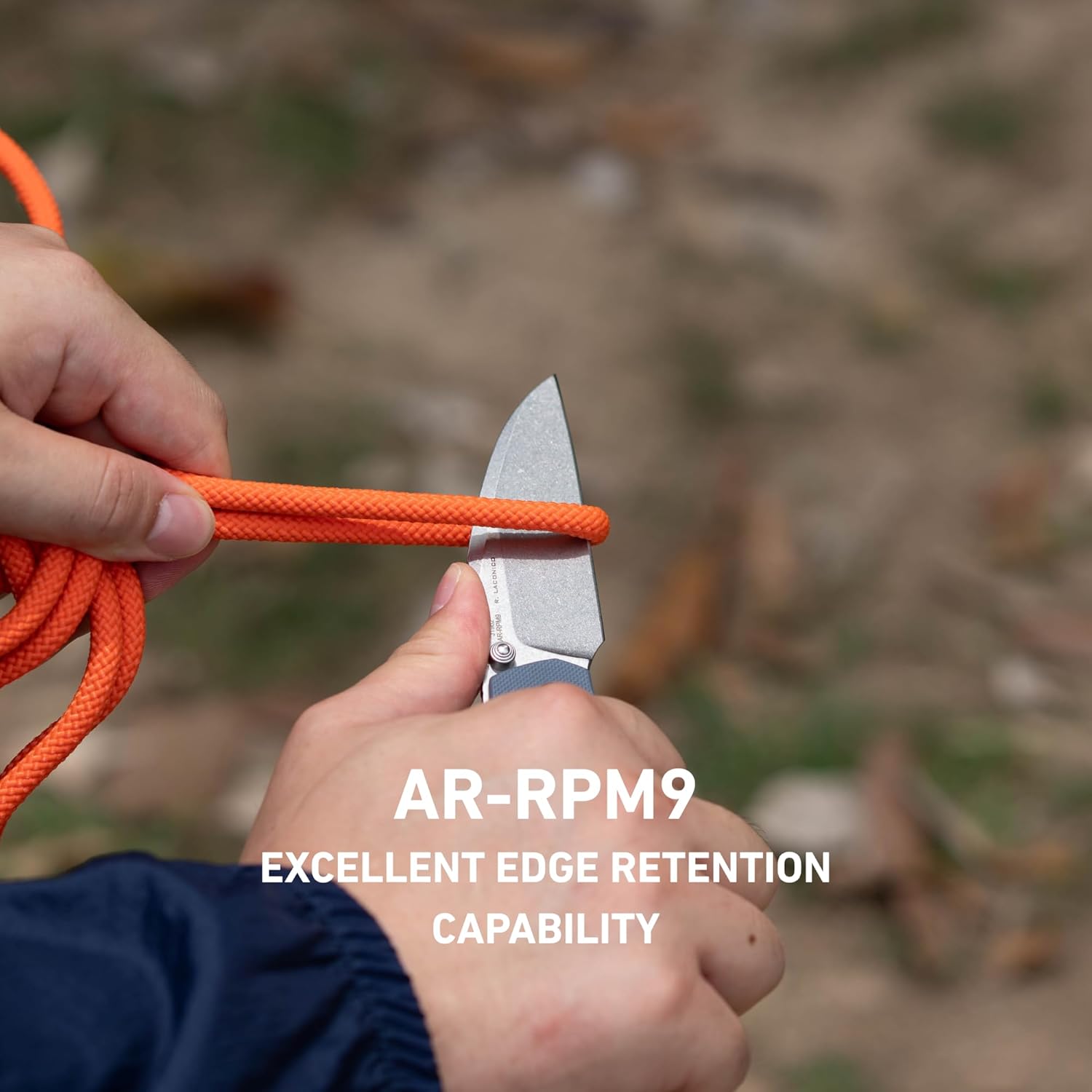 CJRB Kestrel J1962 AR-RPM9 Steel Blade G10 Handle Folding Knives - Blue (J1962-BU)