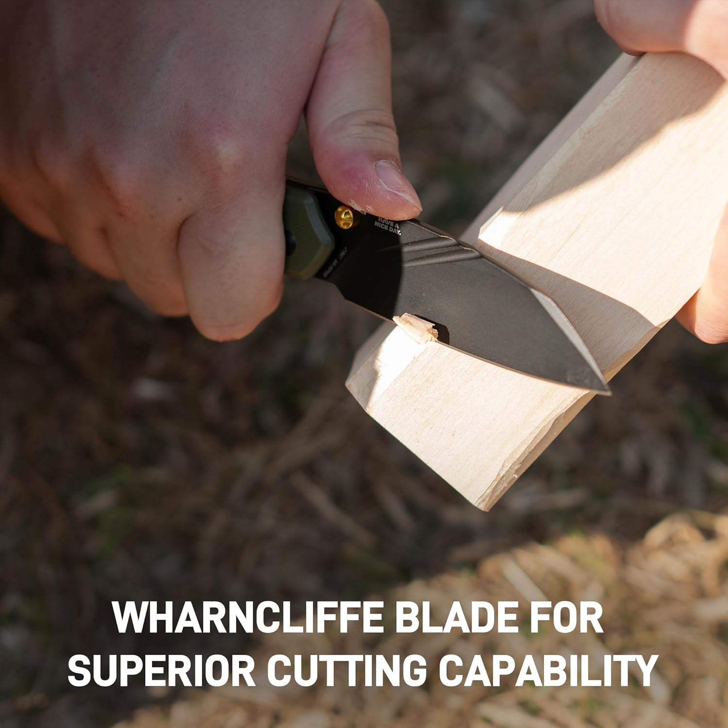 CJRB Fugly J1957 AR-RPM9 Steel Blade G10 Handle Folding Knives - Black PVD/Green G10 (J1957-BGN)