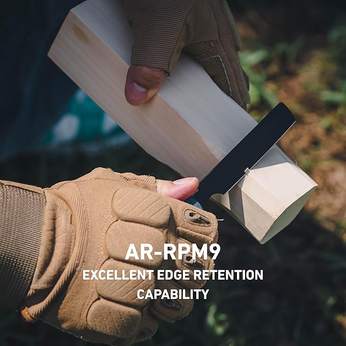 Artisan Cutlery Orthodox V2 Flipper & Liner Lock Knife Blue G10 Handle (3.54'' Black PVD Coating AR-RPM9 Blade) 1883P-BBU