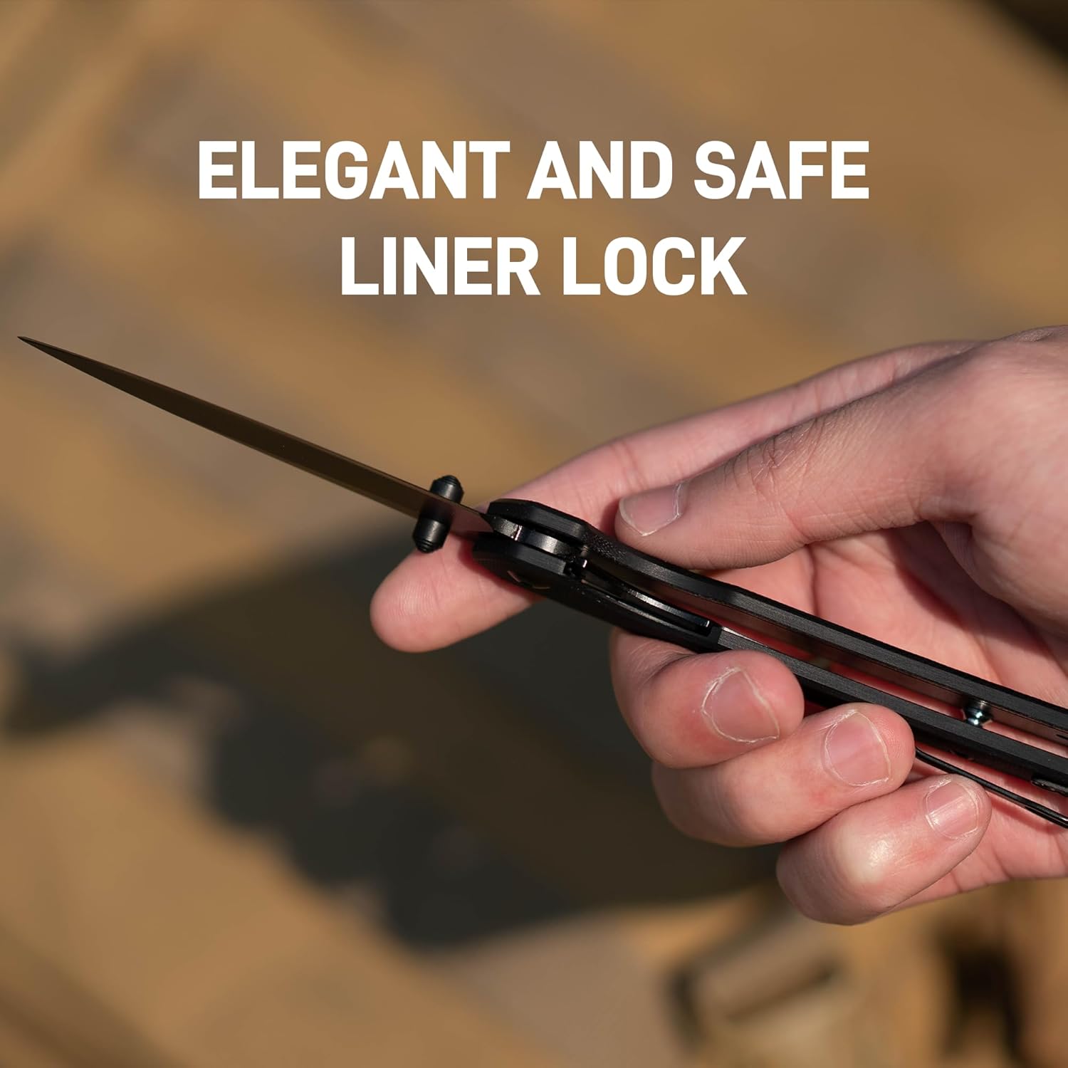 CJRB Kain J1956 AR-RPM9 Steel Blade G10 Handle Folding Knives - Black PVD/Black G10 (J1956-BBK)