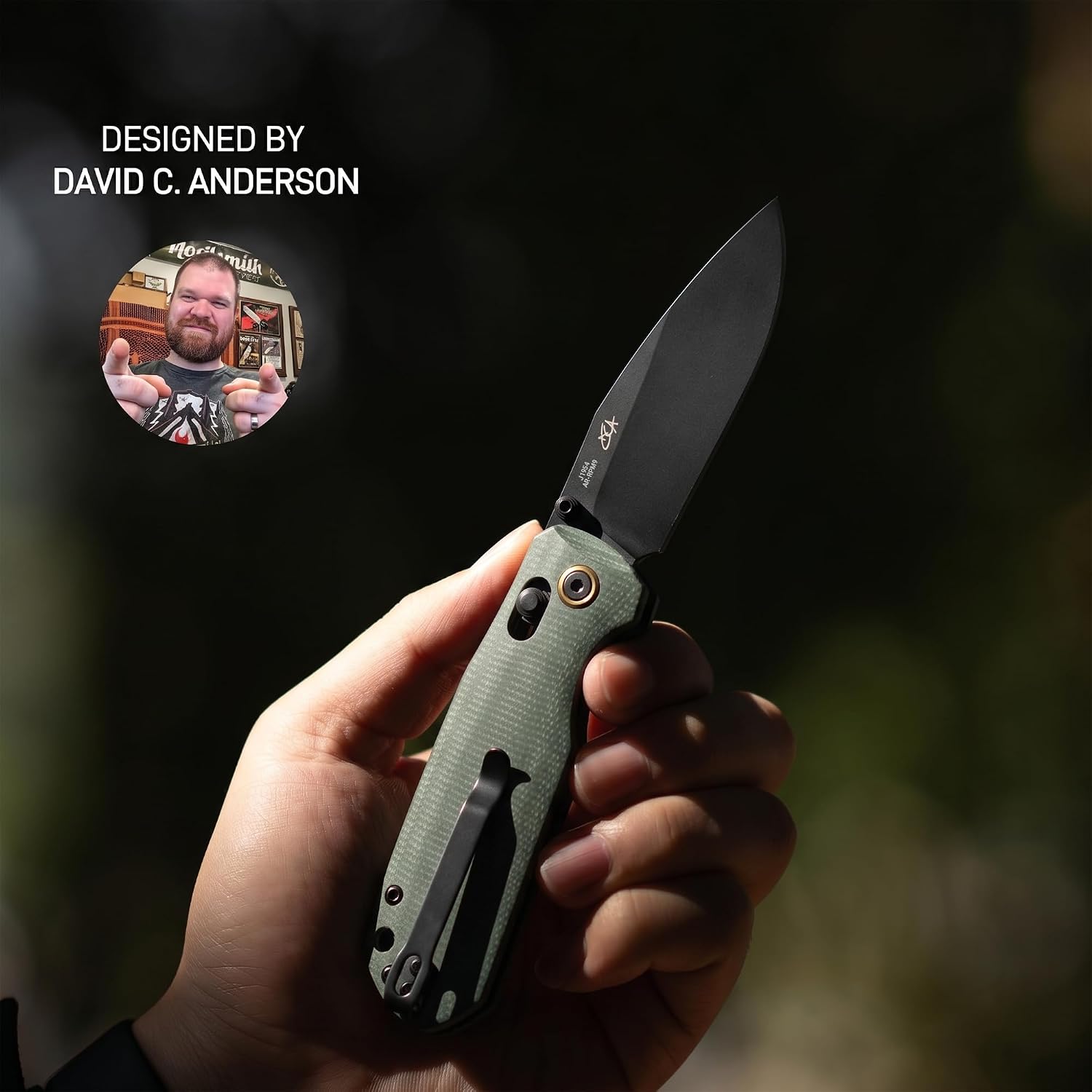 CJRB Maximal Thumb Stud & Crossbar Lock Folding Knife Black Micarta Handle (2.95'' Stone Wash AR-RPM9 Steel Blade) J1954-BMGN