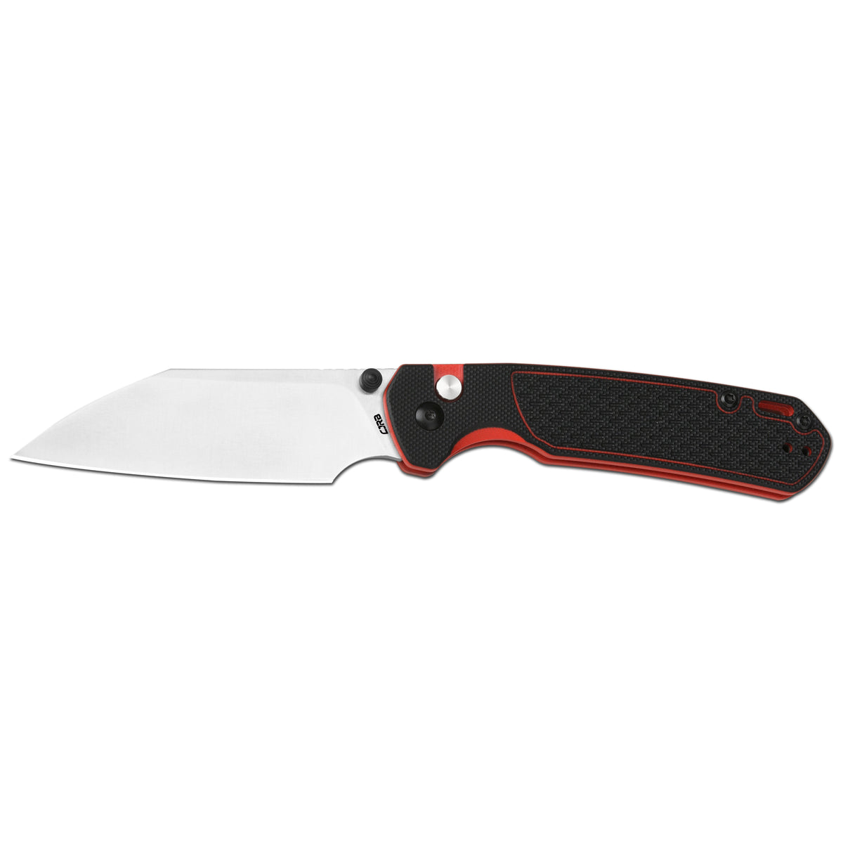 CJRB Pyrite-Light J1945 AR-RPM9 Steel G10 Handle Folding Knives (Holiday Exclusive) - Black&Red G10 (J1945-BRE)