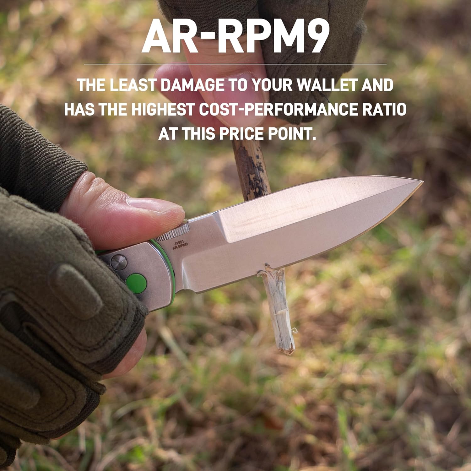 CJRB Locust J1951 AR-RPM9 Blade Steel G10 Handle Folding Knives, J1951-SBK