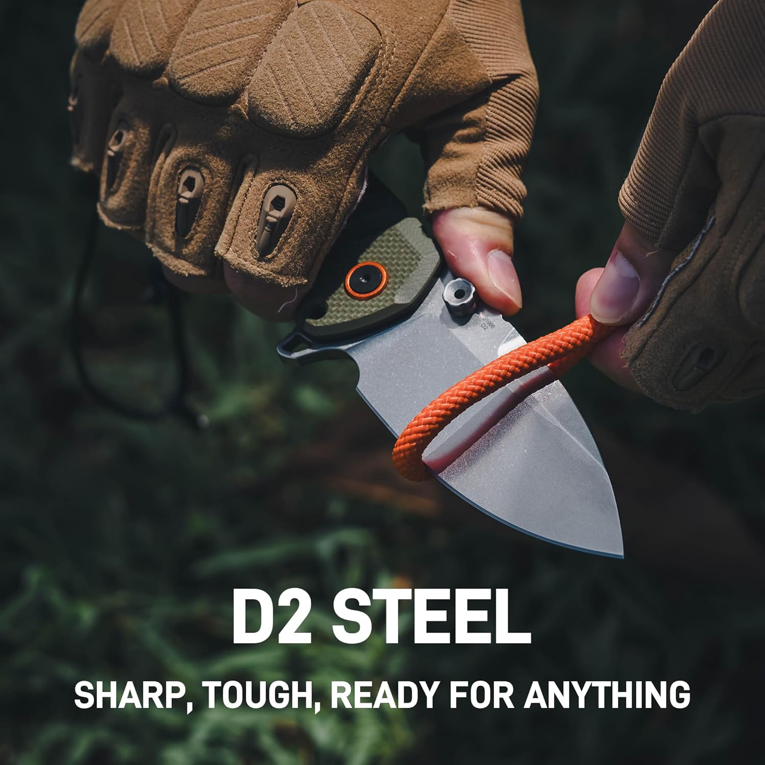 CJRB Tundra J1966 D2 Steel Blade Green G10 Handle Folding Knives