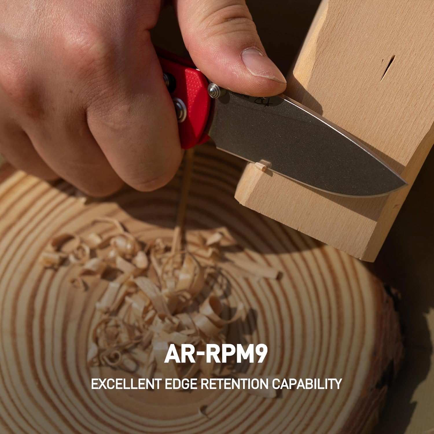 CJRB Maximal J1954 AR-RPM9 Blade G10 Handle Folding Knives -Red(J1954-RE)