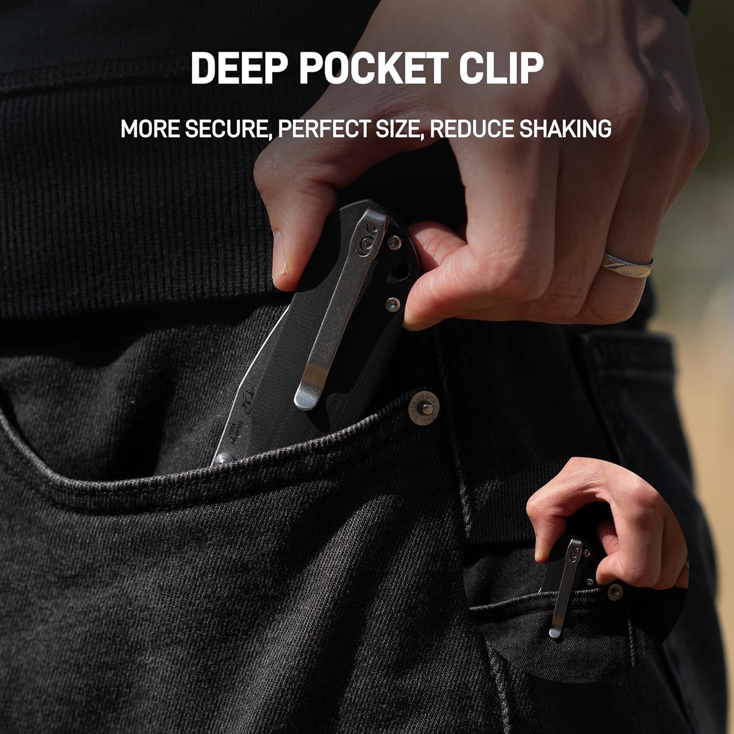 CJRB Maximal J1954 AR-RPM9 Blade G10 Handle Folding Knives -Black(J1954-BK)