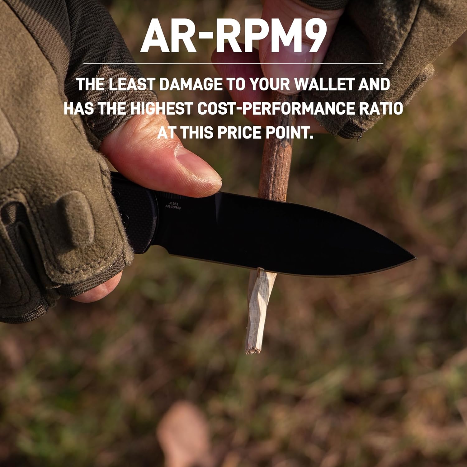 CJRB Locust J1951 AR-RPM9 Blade Steel G10 Handle Folding Knives, J1951-BBK