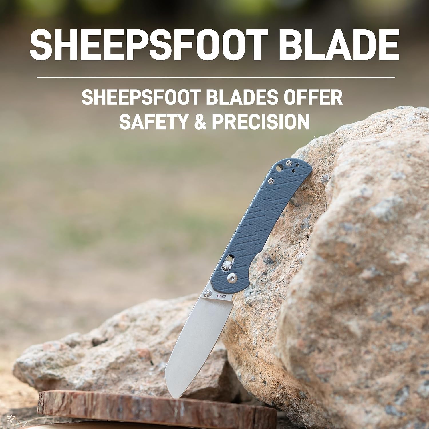 CJRB Lyrid Front Flipper & Crossbar Lock Folding Knife Gray G10 Handle (3.15'' Stone Wash AR-RPM9 Steel Blade) J1953-GY