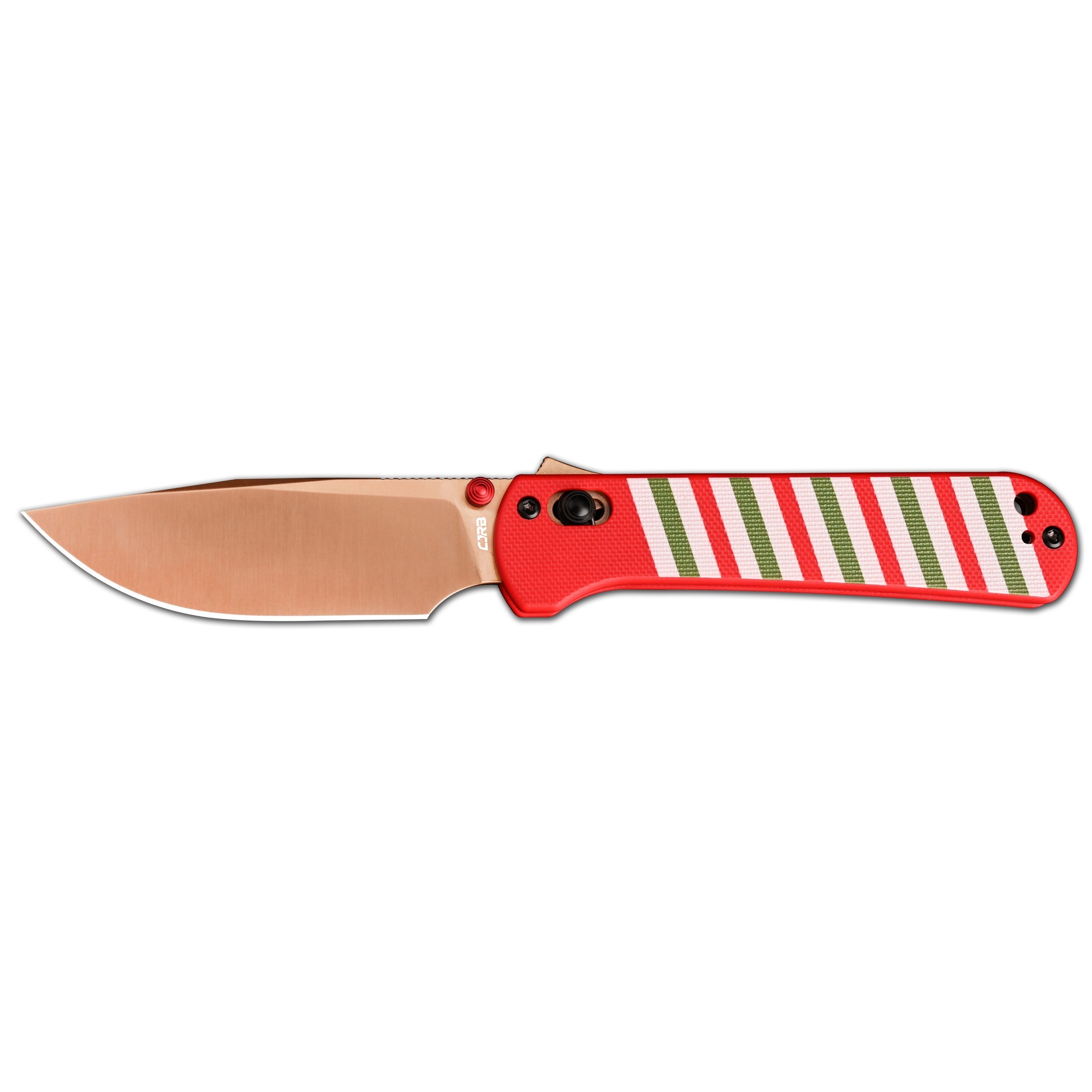 CJRB Bolt J1960 AR-RPM9 Steel Blade G10 Handle Folding Knives (Holiday Exclusive) - All Wraped Up (J1960M-RE)