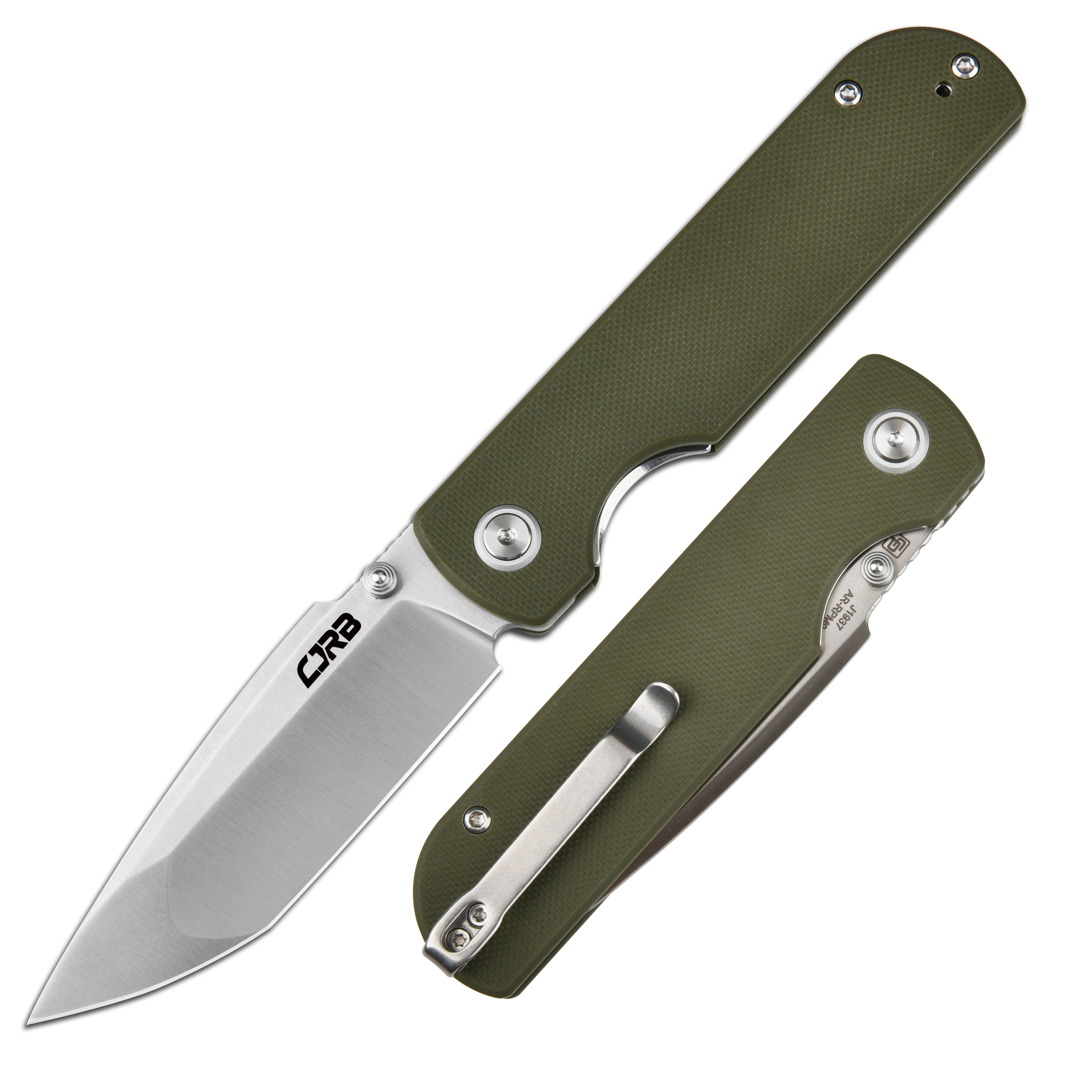 CJRB Nova J1937 AR-RPM9 Steel Blade G10 Handle Folding Knives