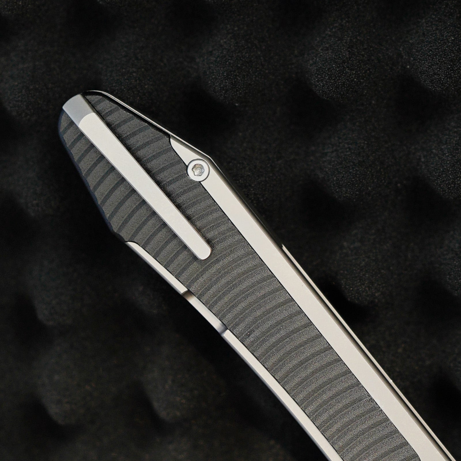 Artisan Cutlery Trust Thumb Stud & Frame Lock Knife Titanium and Aluminum Handle (3.758'' Stone Wash S35VN Blade) 1886G-GY
