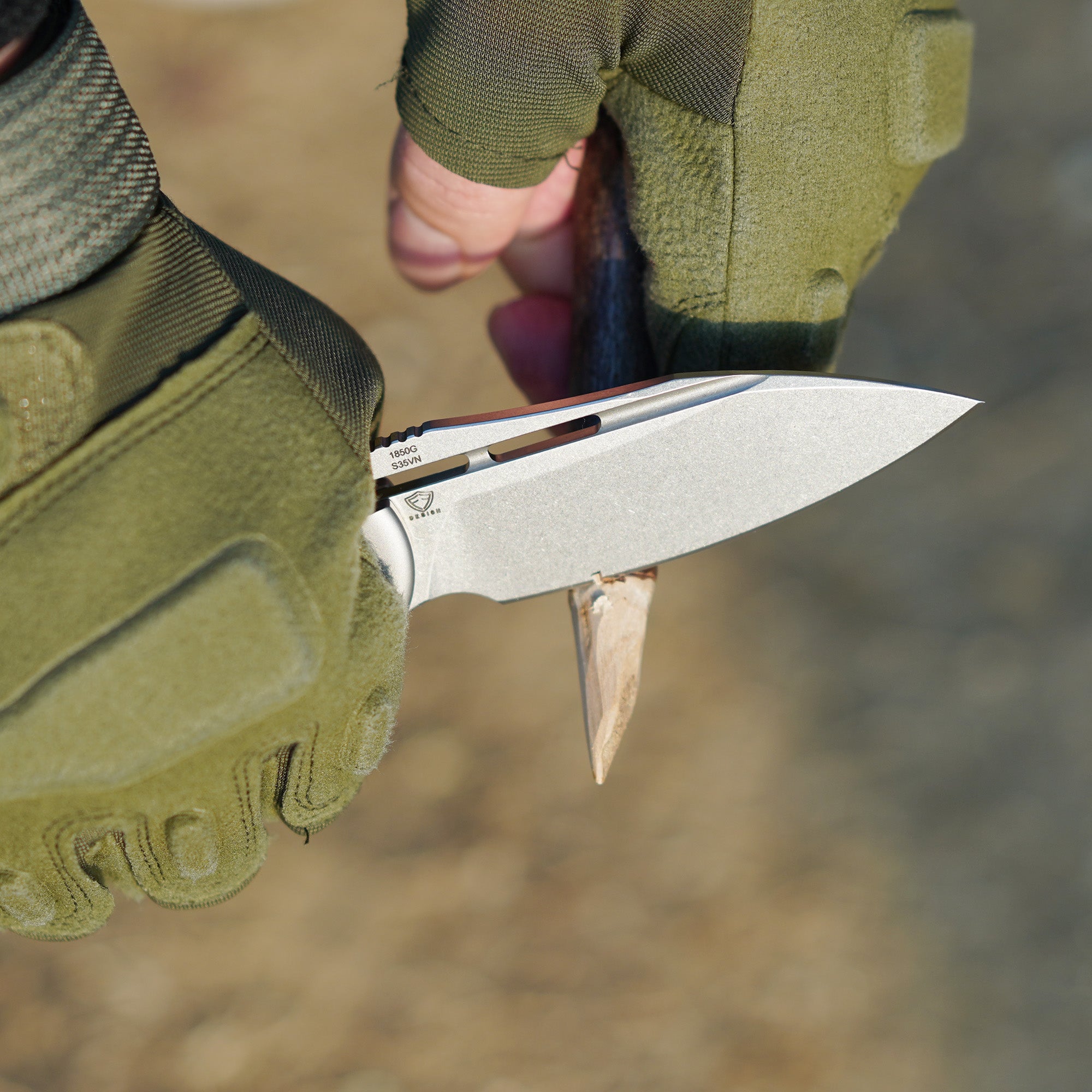 Artisan Cutlery Valor ATZ-1850G S35VN Blade Titanium Handle Folding Knives