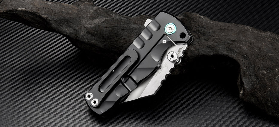 Artisan Cutlery Proponent ATZ-1820G S35VN Blade Titanium Handle Folding Knives - Black (1820G-BKS)