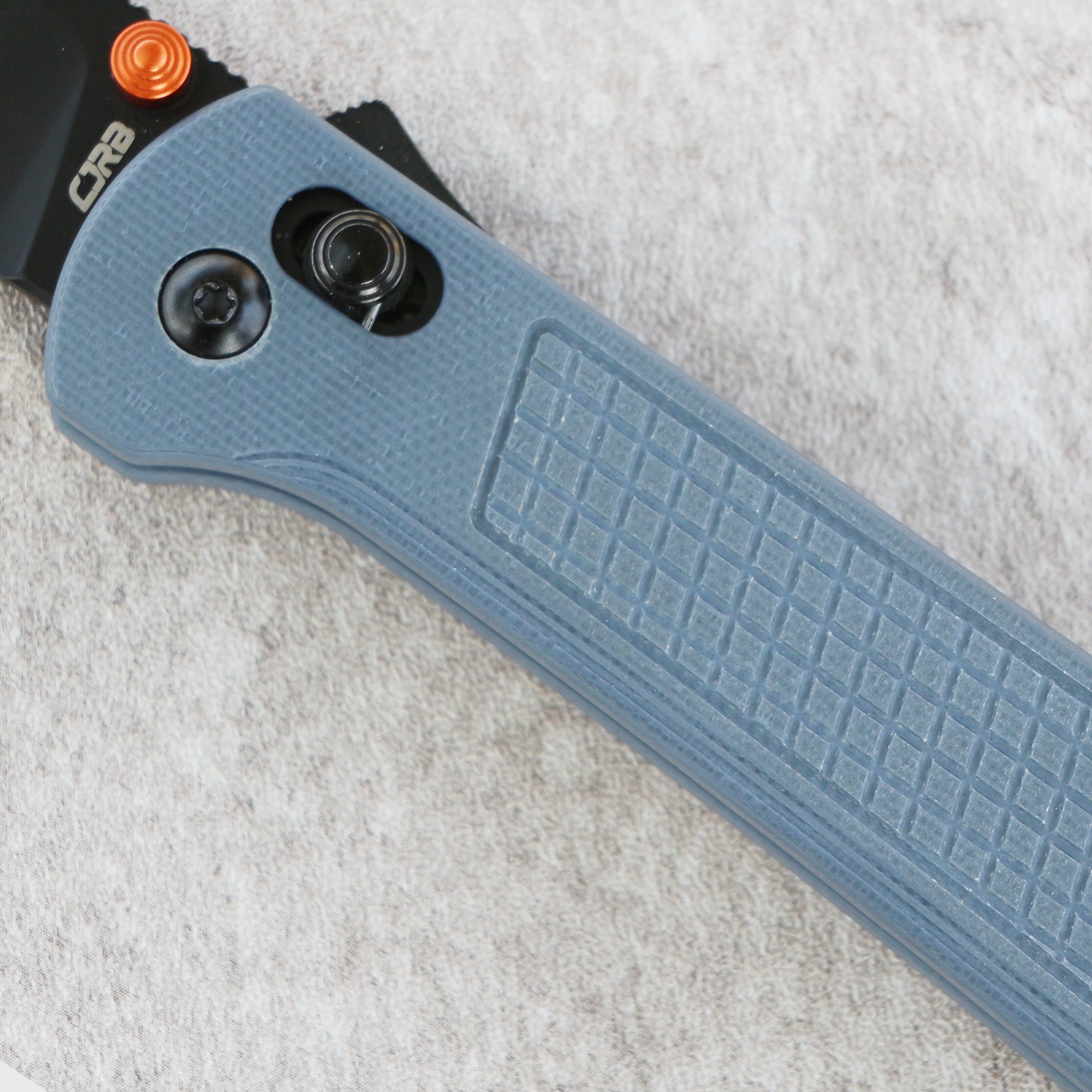 Rb260 レーティング済 145lb CJRB Bolt Thumb Stud & Recoil Lock V2 Folding Knife Blue G10 Handle (3