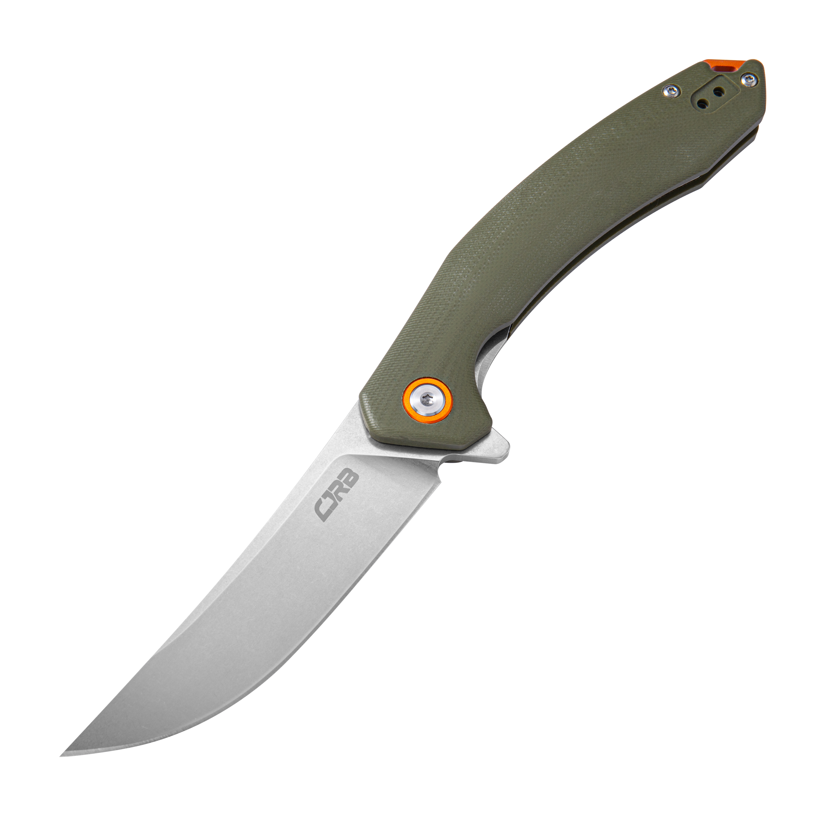 Cjrb Gobi J1906 AR-RPM9 Blade G10(Contoured & Cnc Pattern Texture) Handle Folding Knives - Green (J1906-GNC)