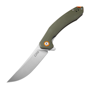 Cjrb Gobi J1906 AR-RPM9 Blade G10(Contoured & Cnc Pattern Texture) Handle Folding Knives - Green (J1906-GNC)