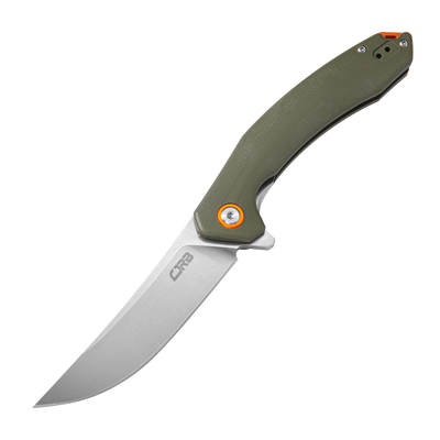 Cjrb Gobi J1906 AR-RPM9 Blade G10(Contoured & Cnc Pattern Texture) Handle Folding Knives - Green (J1906-GNC)